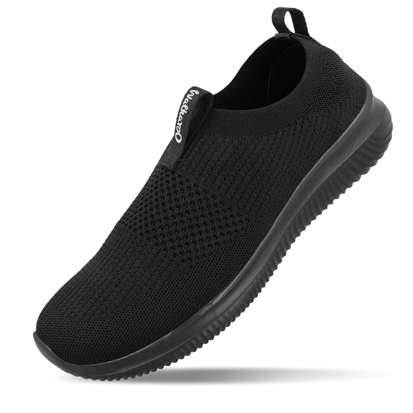 Men`s Slip-on Walking Shoes - WS9551 Black Black - Image 6