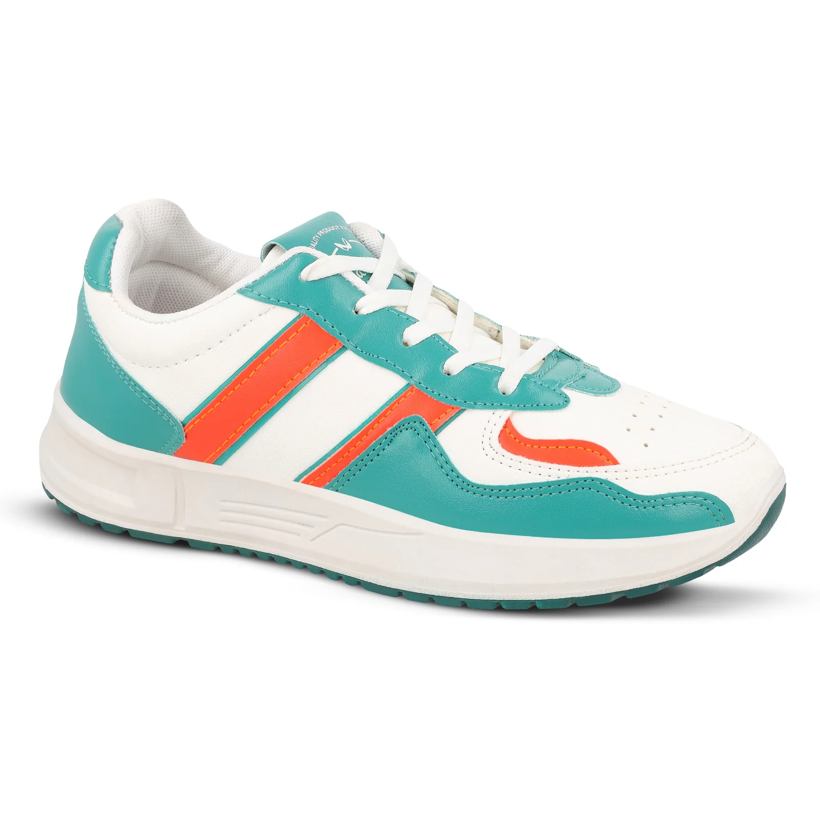 Walkaroo Mens Casual Shoes - WY3340 White Green - Image 4