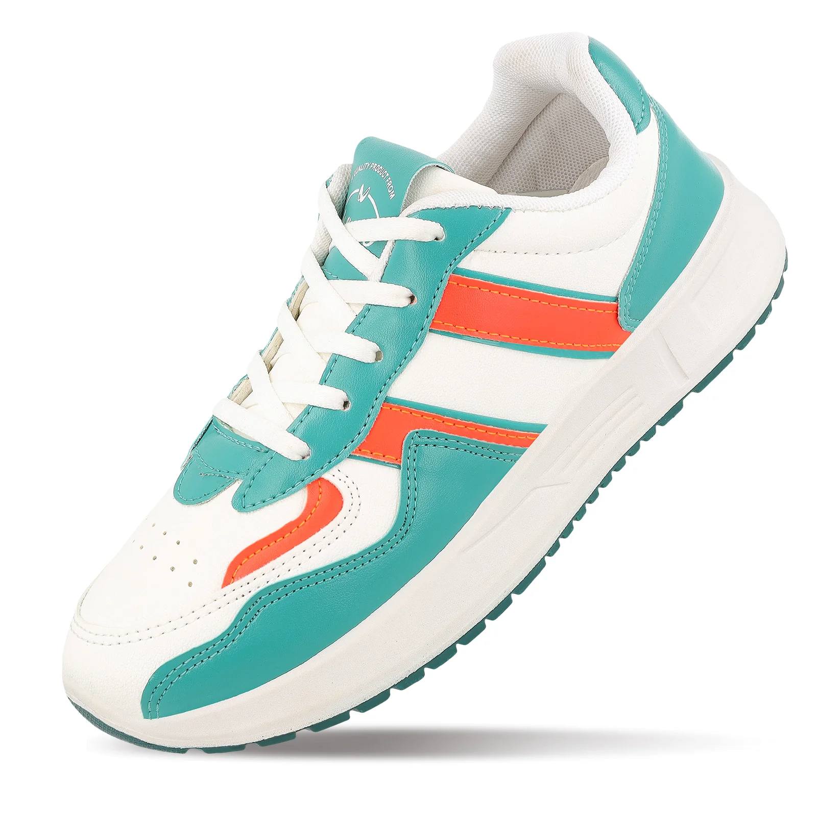 Walkaroo Mens Casual Shoes - WY3340 White Green - Image 7