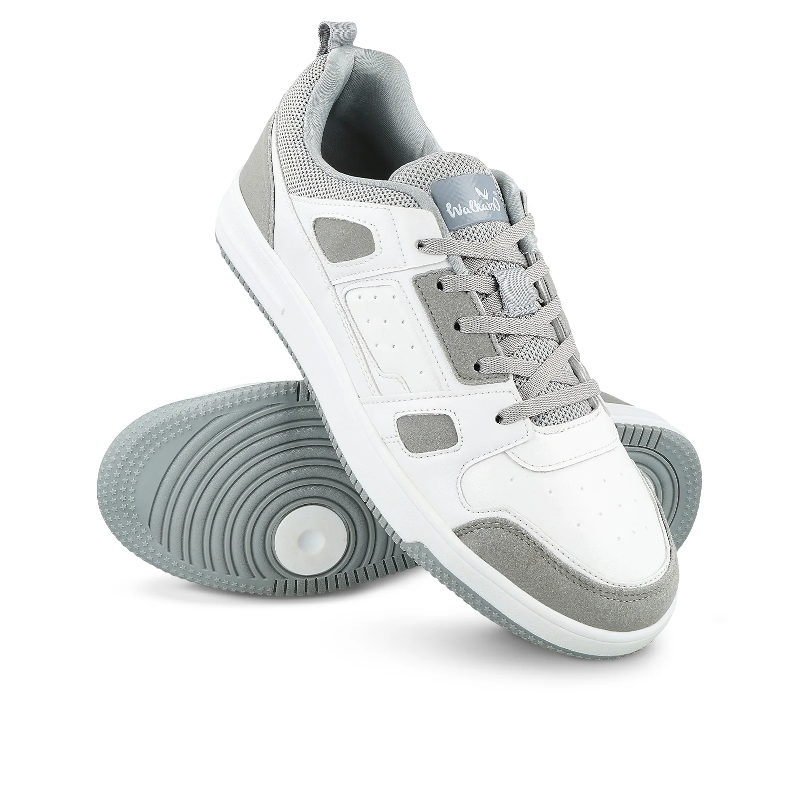 Men's Casual Sneakers - WY3344 White Grey - Image 10