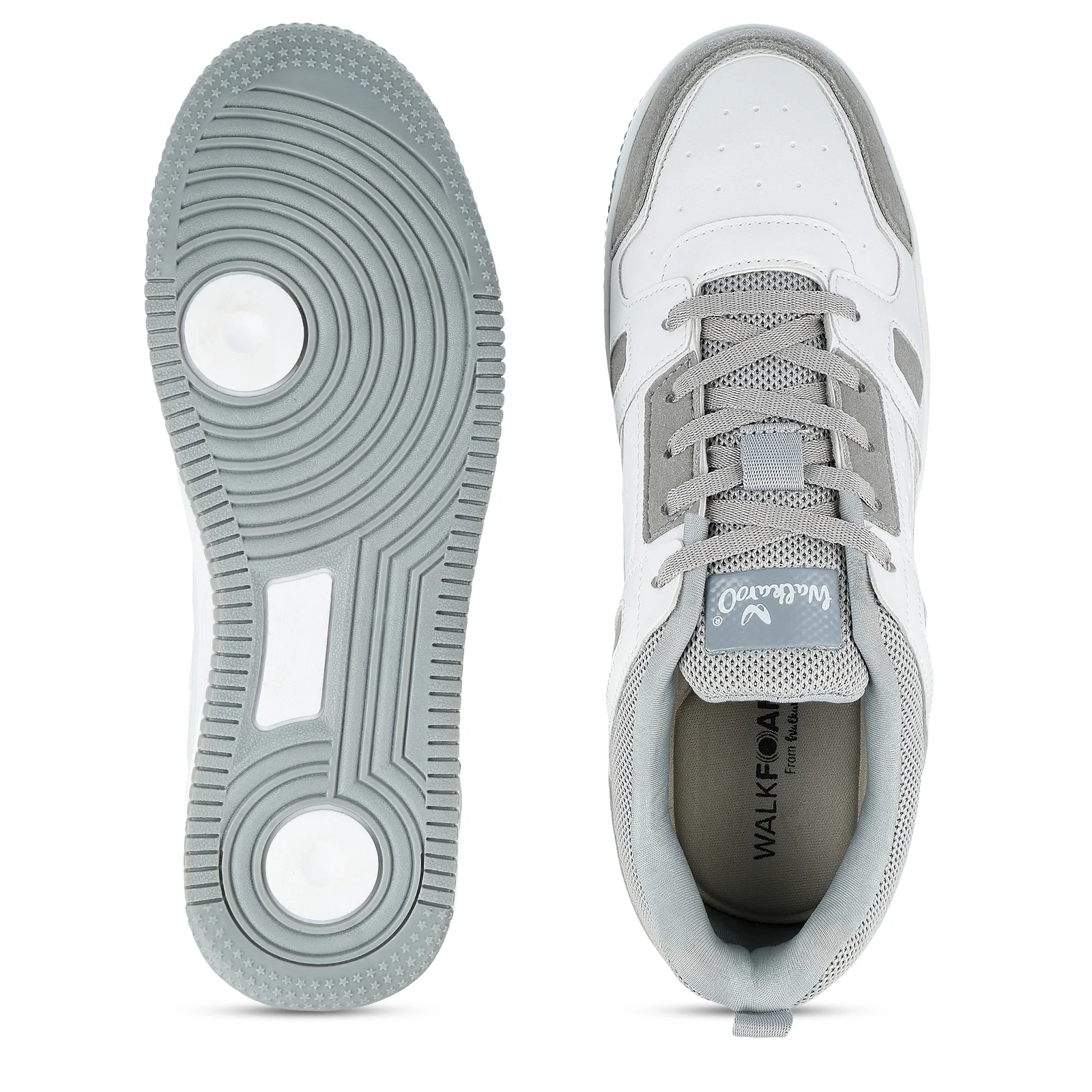 Men's Casual Sneakers - WY3344 White Grey - Image 4