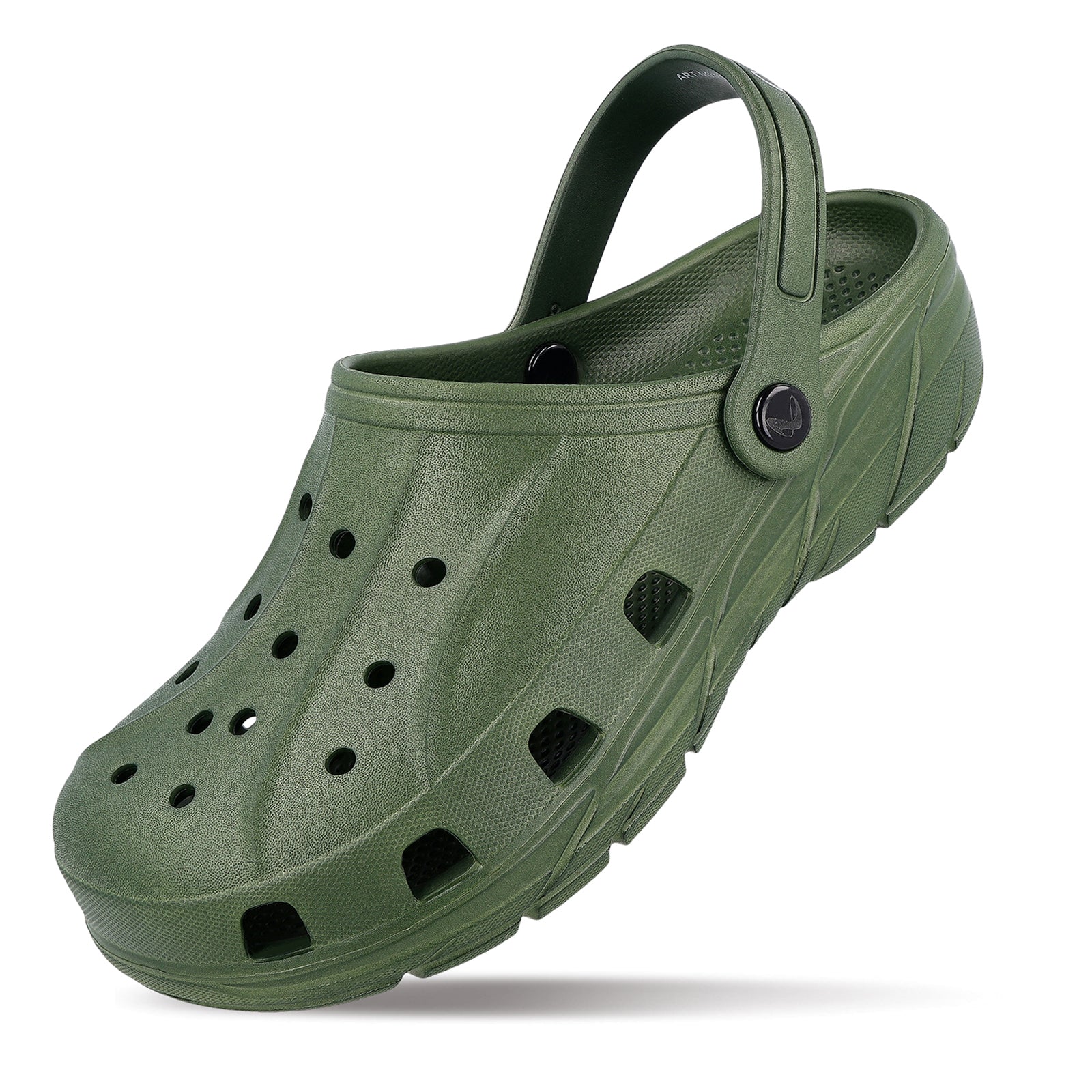Walkaroo Mens Clogs  - WC4838 Olive - Image 5