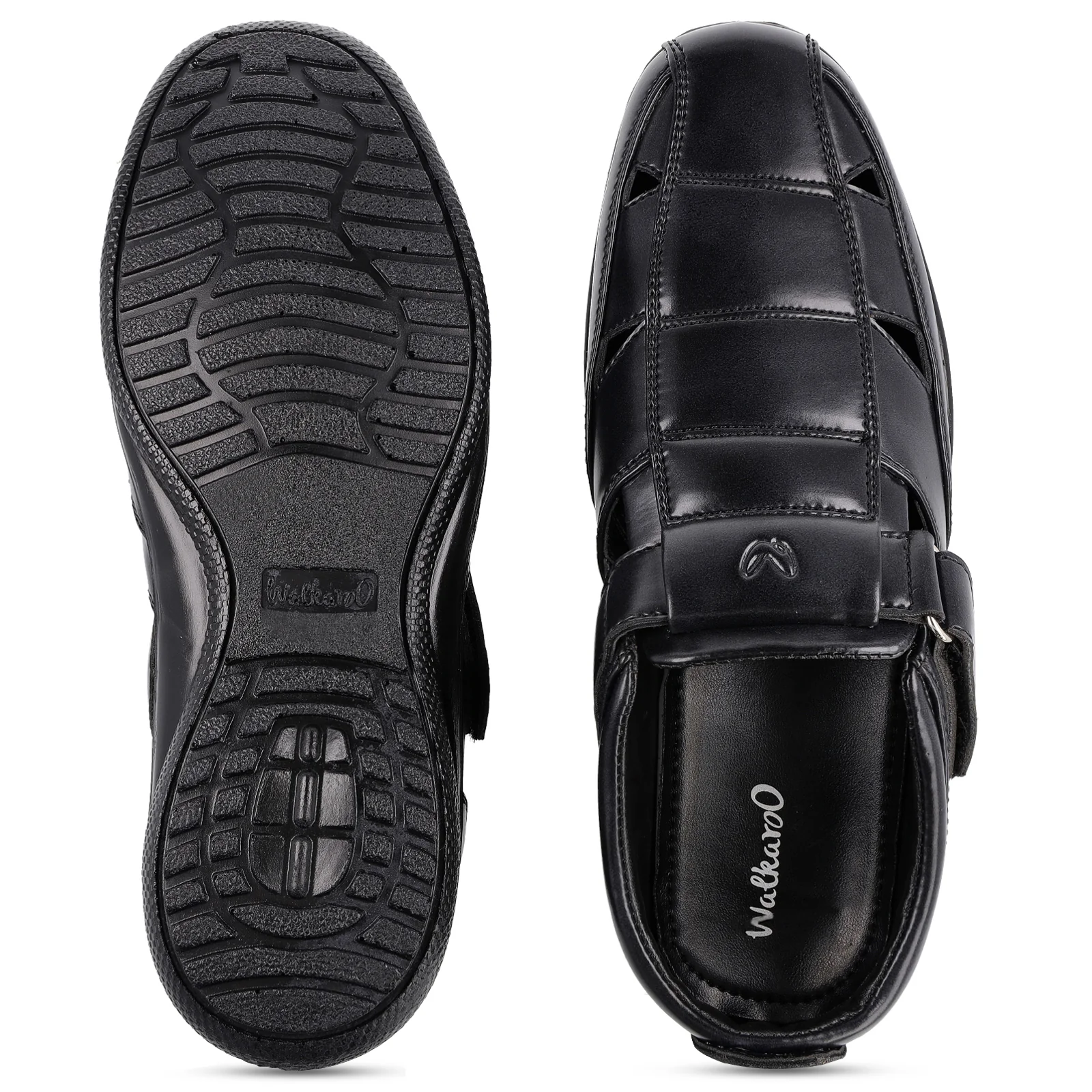 Men's Roman Sandals - WF6255 Black - Image 2
