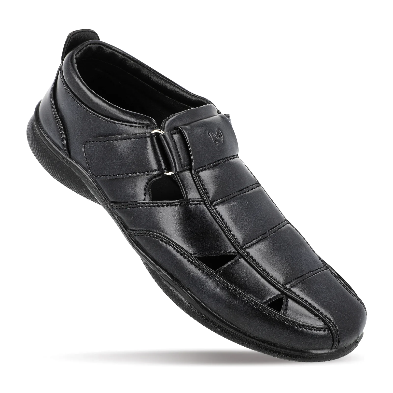 Men's Roman Sandals - WF6255 Black - Image 3