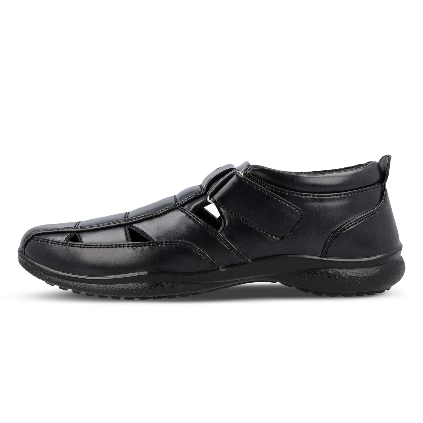 Men's Roman Sandals - WF6255 Black - Image 4