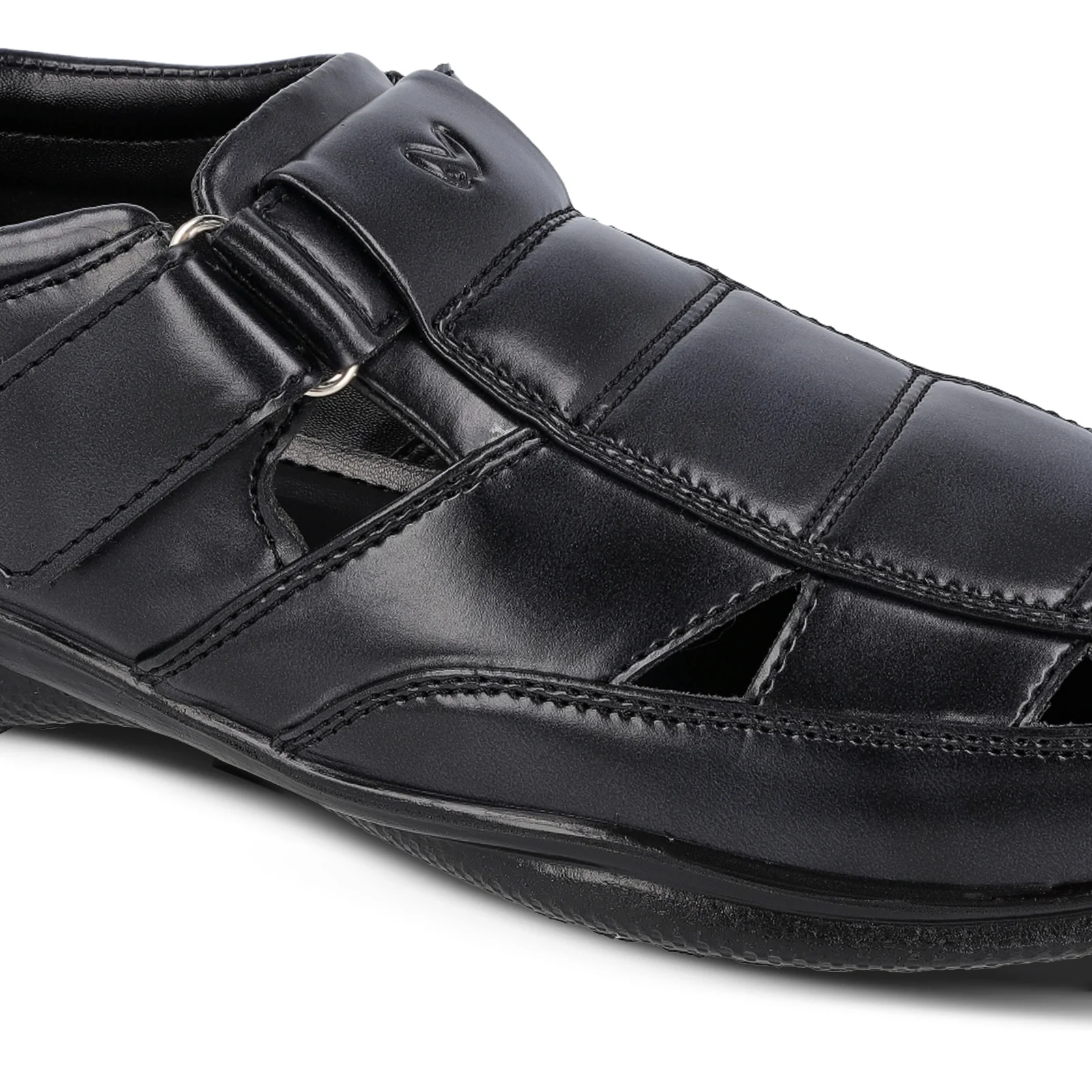 Men's Roman Sandals - WF6255 Black - Image 5