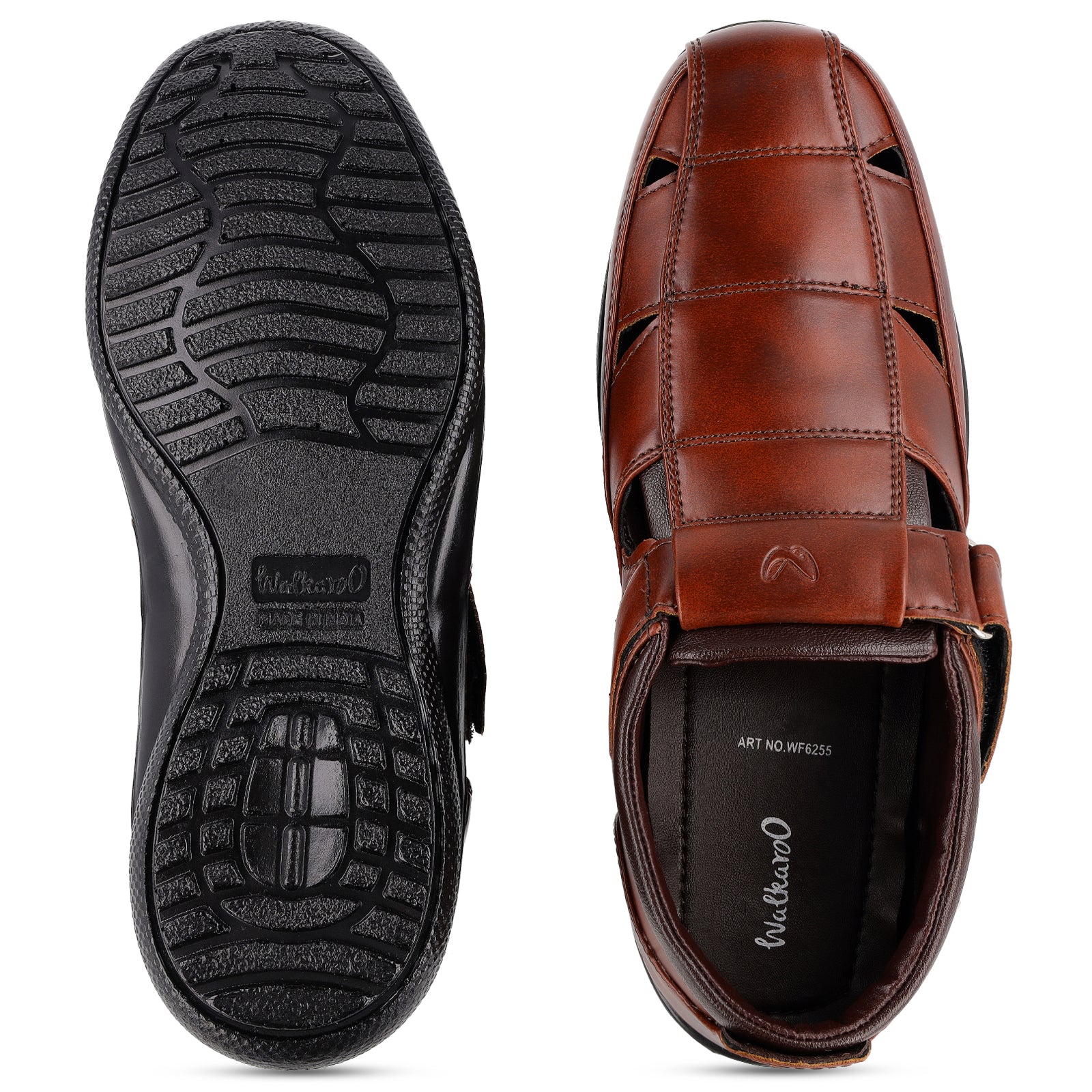 Men's Roman Sandals - WF6255 Brown - Image 2
