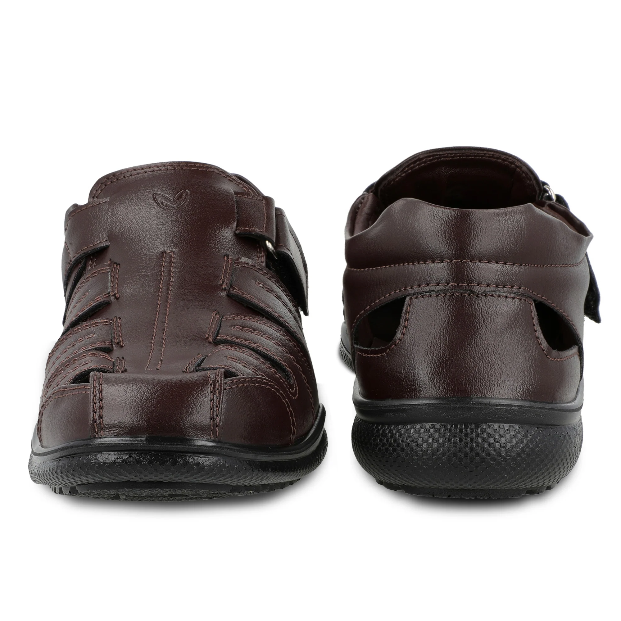 Walkaroo Roman Sandals Mens - WF6257 Brown - Image 5