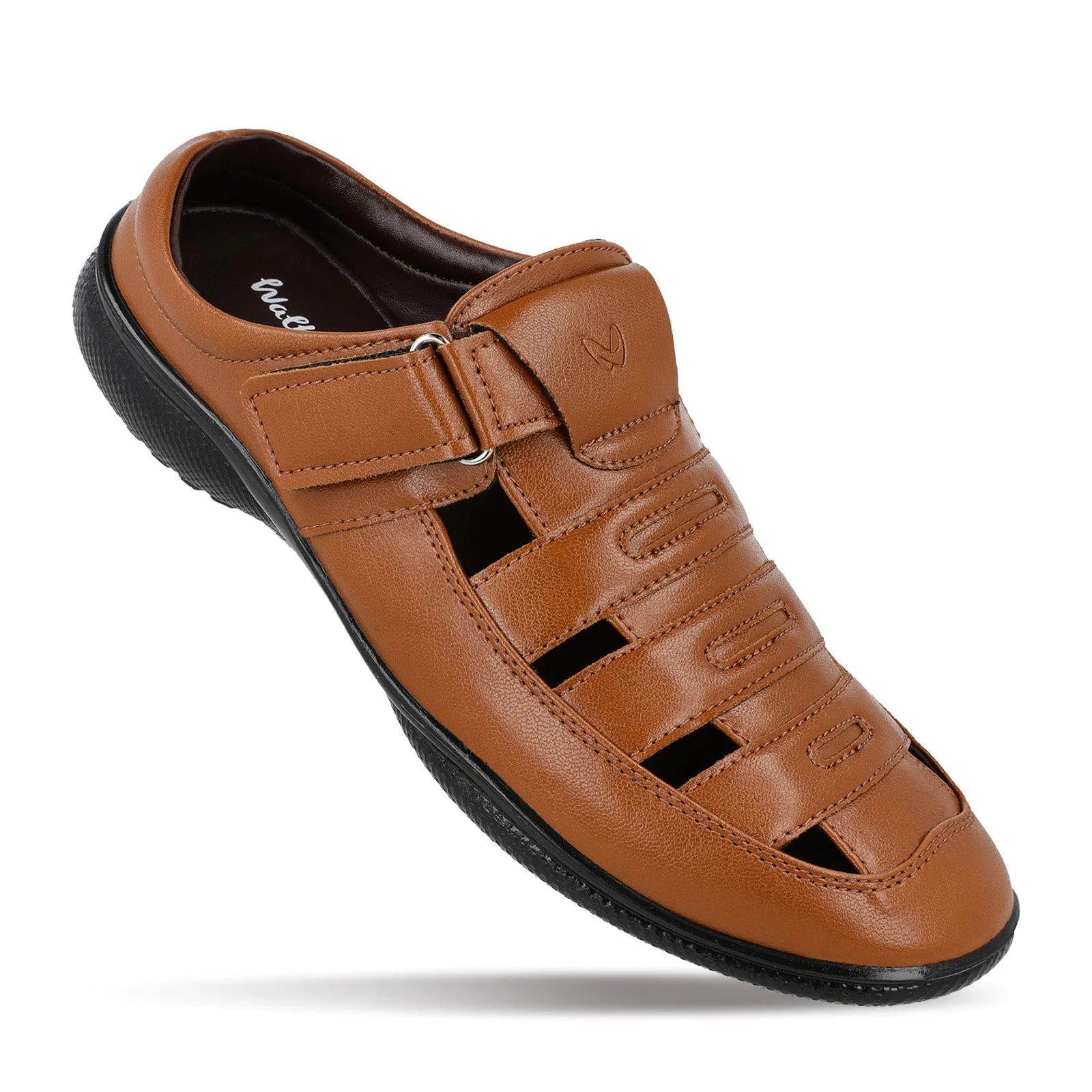 Walkaroo Men Roman Sandals - WF6258 Tan