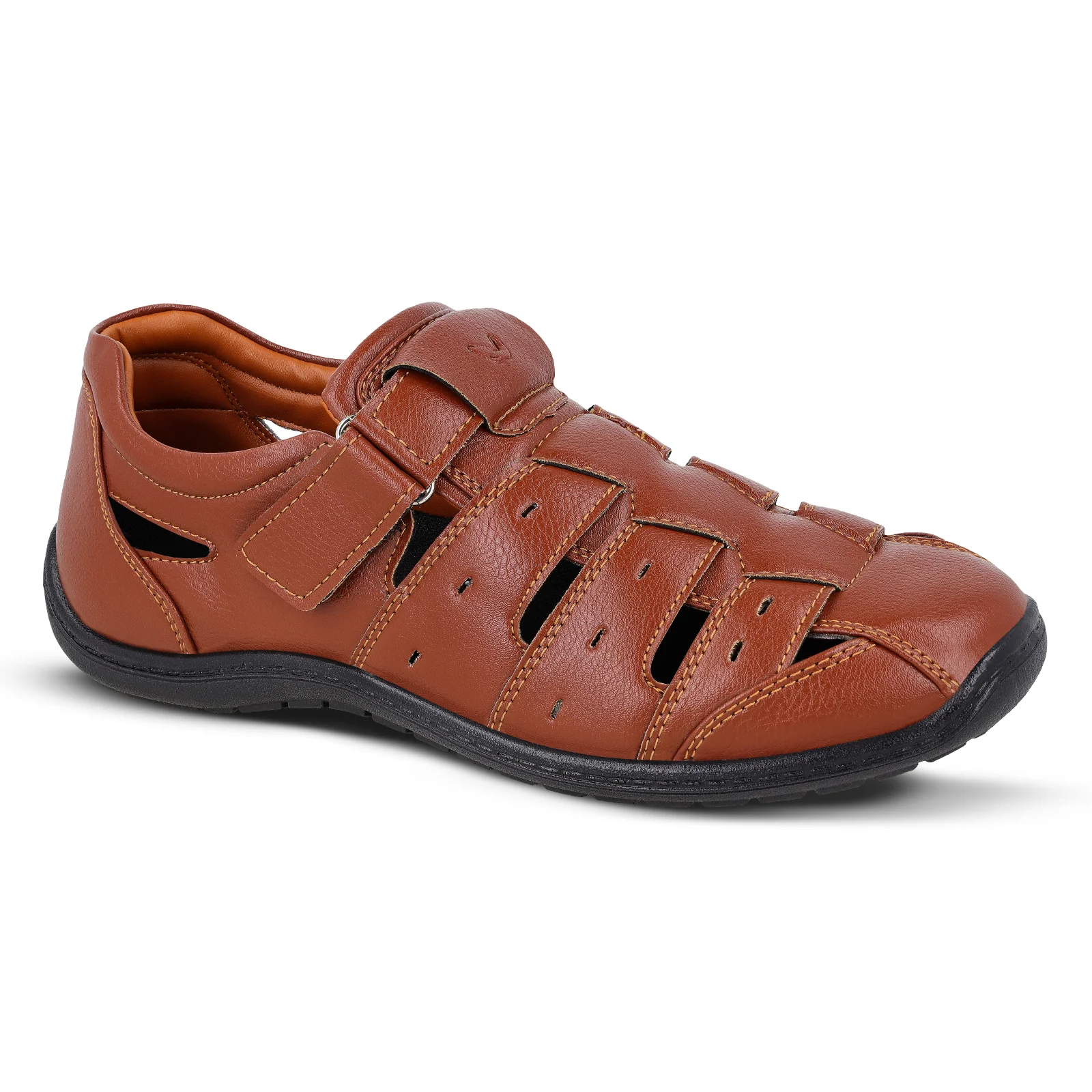 Walkaroo Roman Sandals Mens - WF6260 Brown - Image 4
