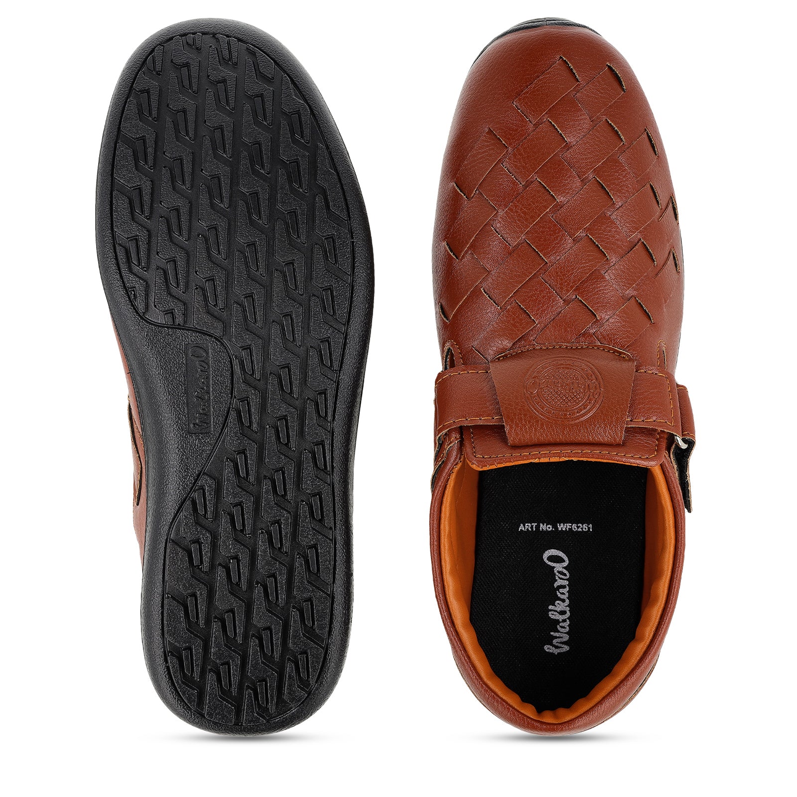 Walkaroo Roman Sandals Mens - WF6261 Brown - Image 2