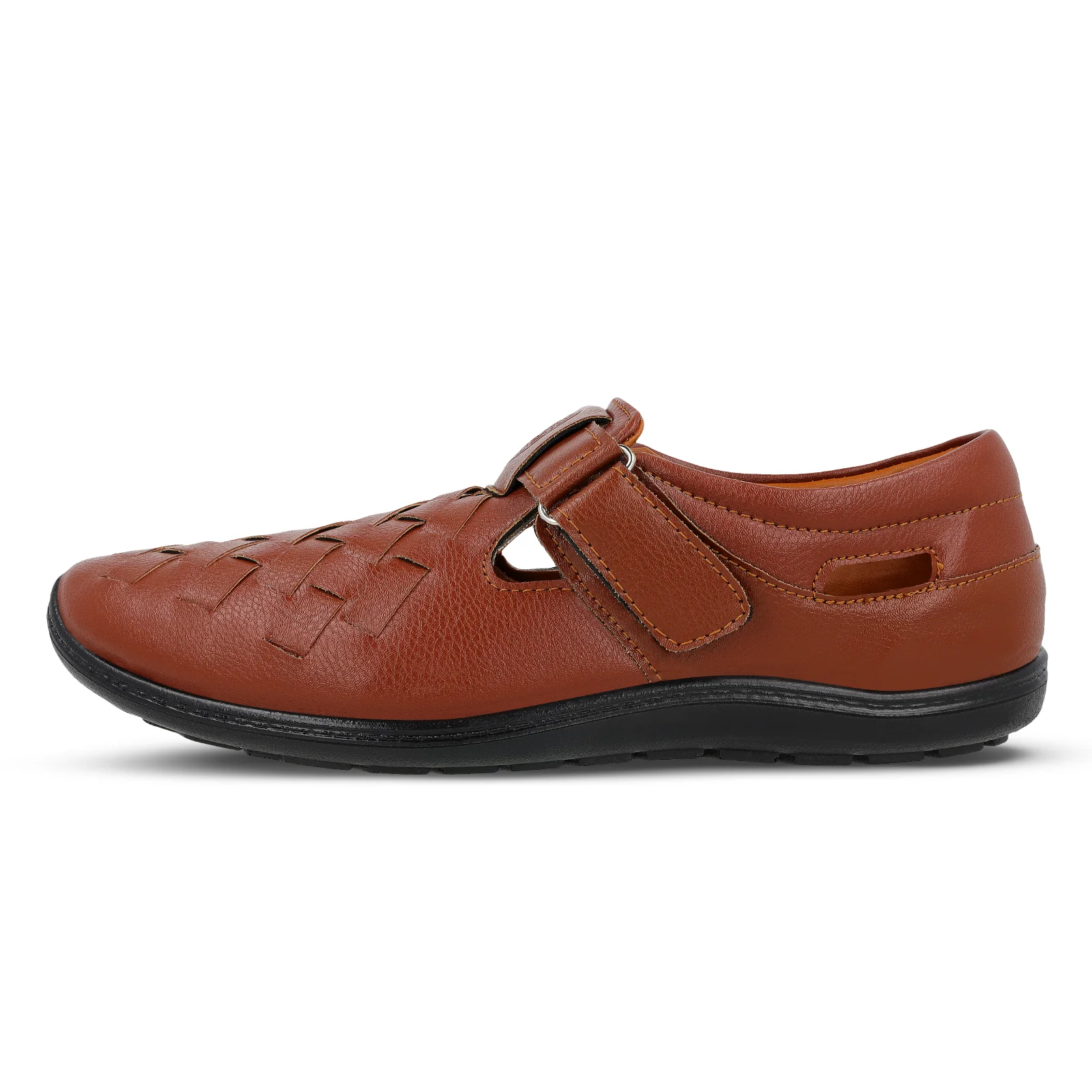Walkaroo Roman Sandals Mens - WF6261 Brown - Image 3