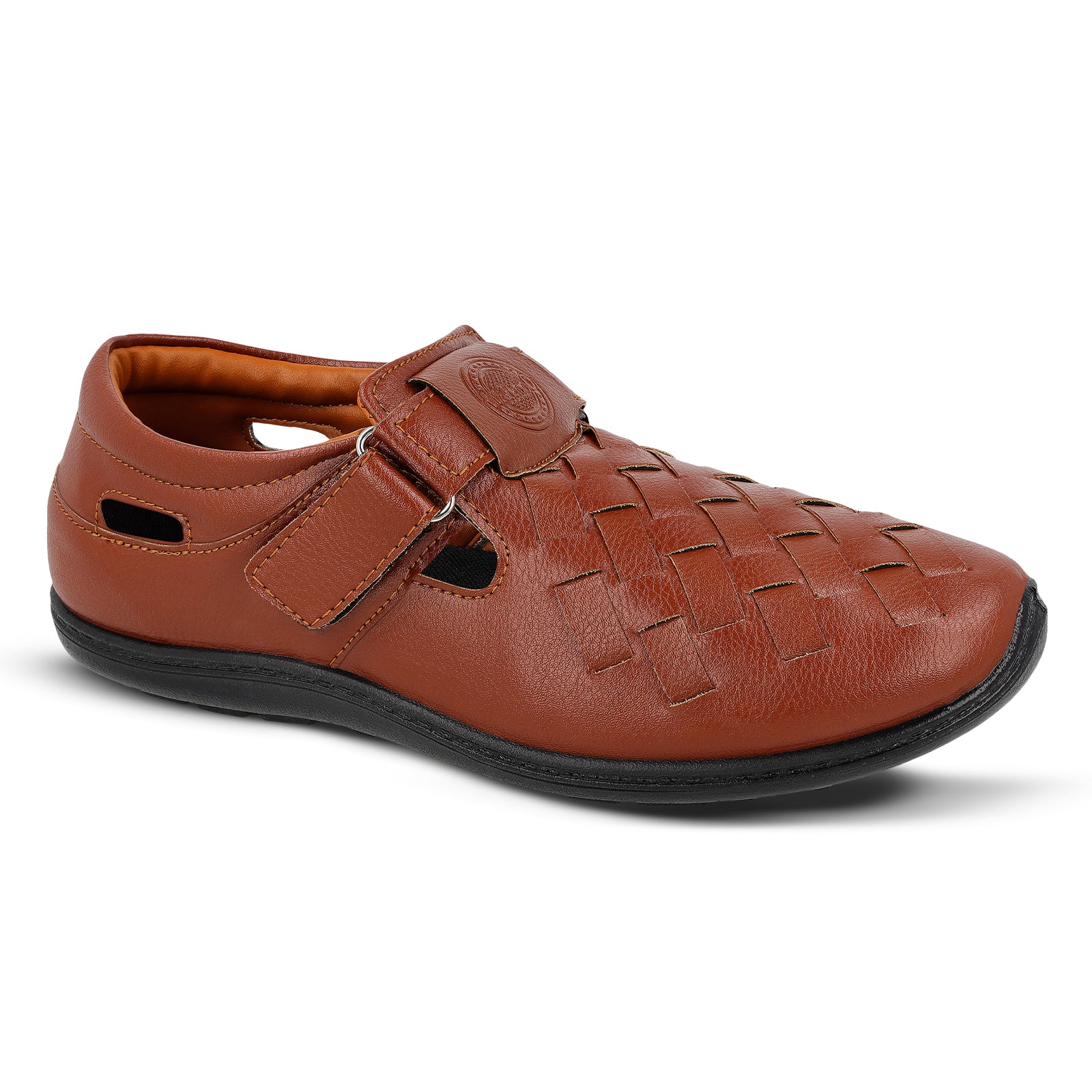 Walkaroo Roman Sandals Mens - WF6261 Brown - Image 4