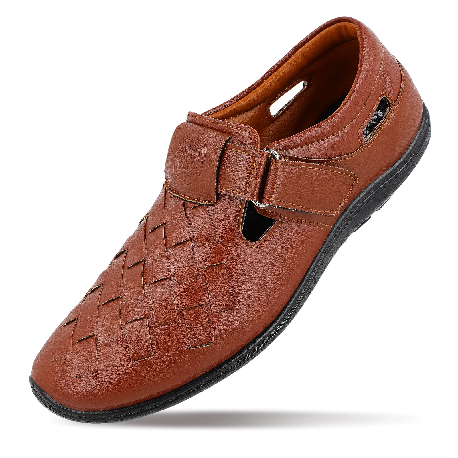Walkaroo Roman Sandals Mens - WF6261 Brown - Image 5