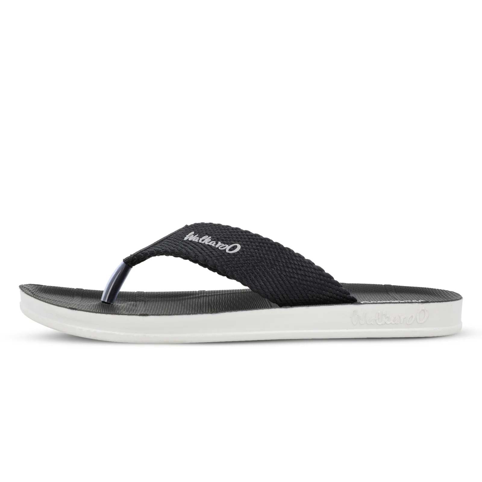 Walkaroo Men Solid Thong Sandals - WG5002 Black - Image 4