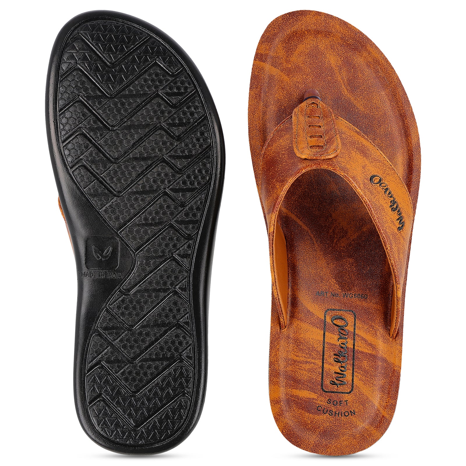 Men's Daily Wear Sandals - WG5060 Tan - Image 2