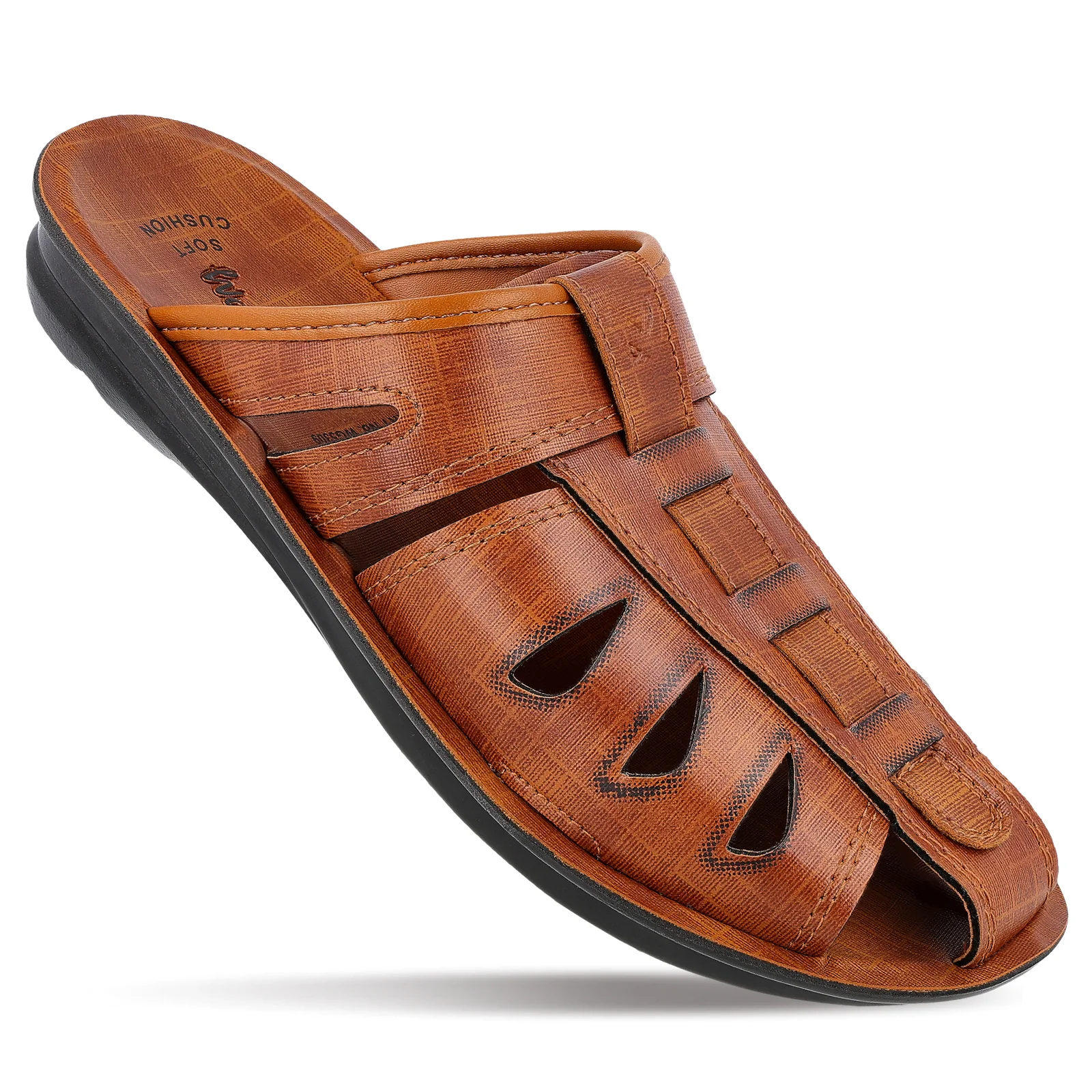 Men's Fishermen Cut Slide Sandals - WG5309 Tan