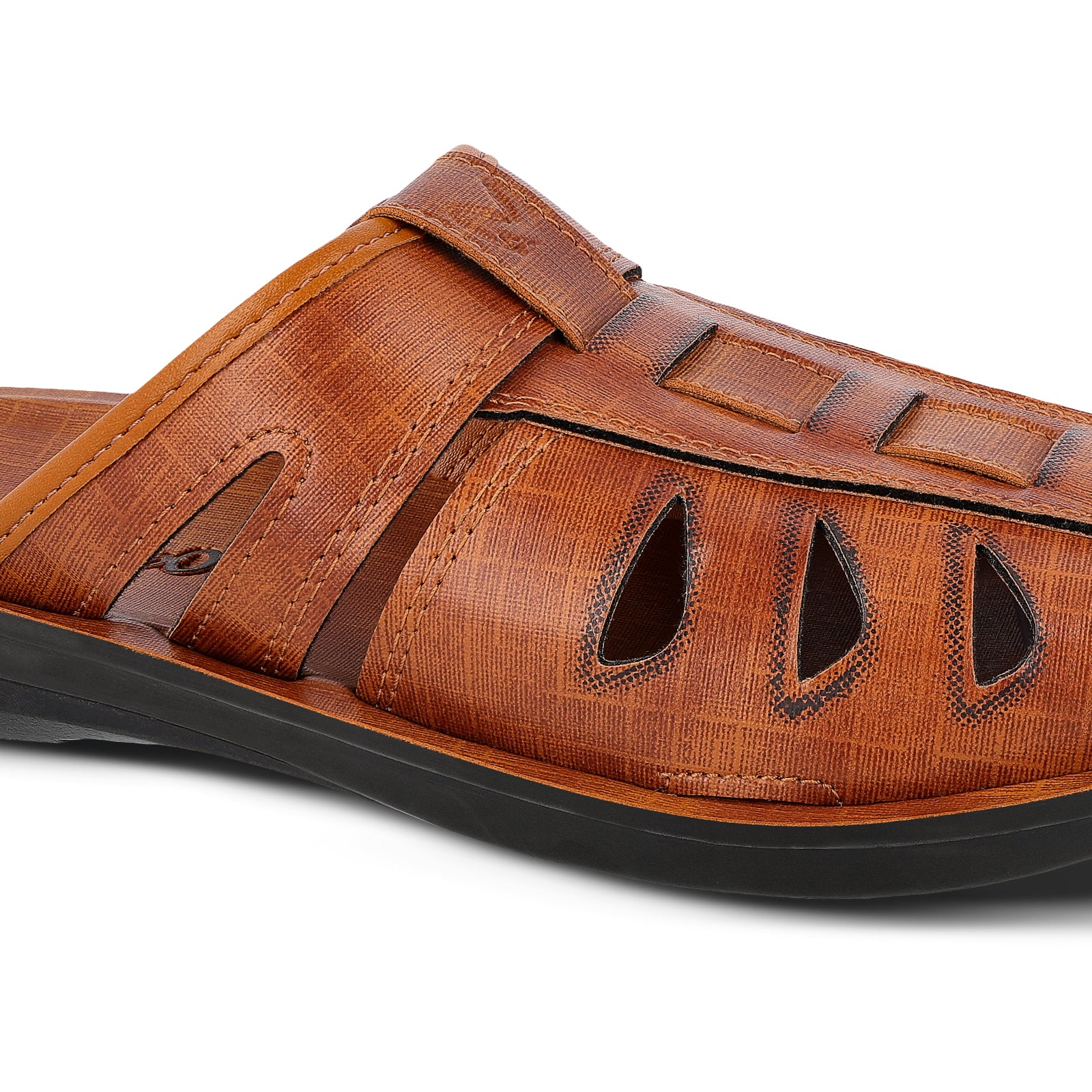 Men's Fishermen Cut Slide Sandals - WG5309 Tan - Image 4
