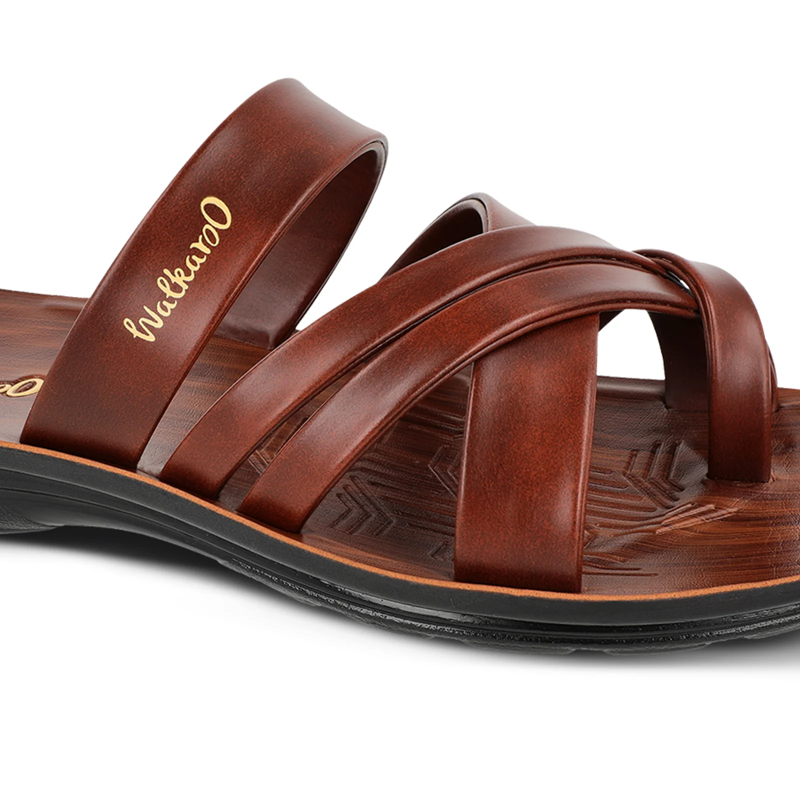 Men's Daily Wear Sandals - W5687 Dark Brown - Image 4