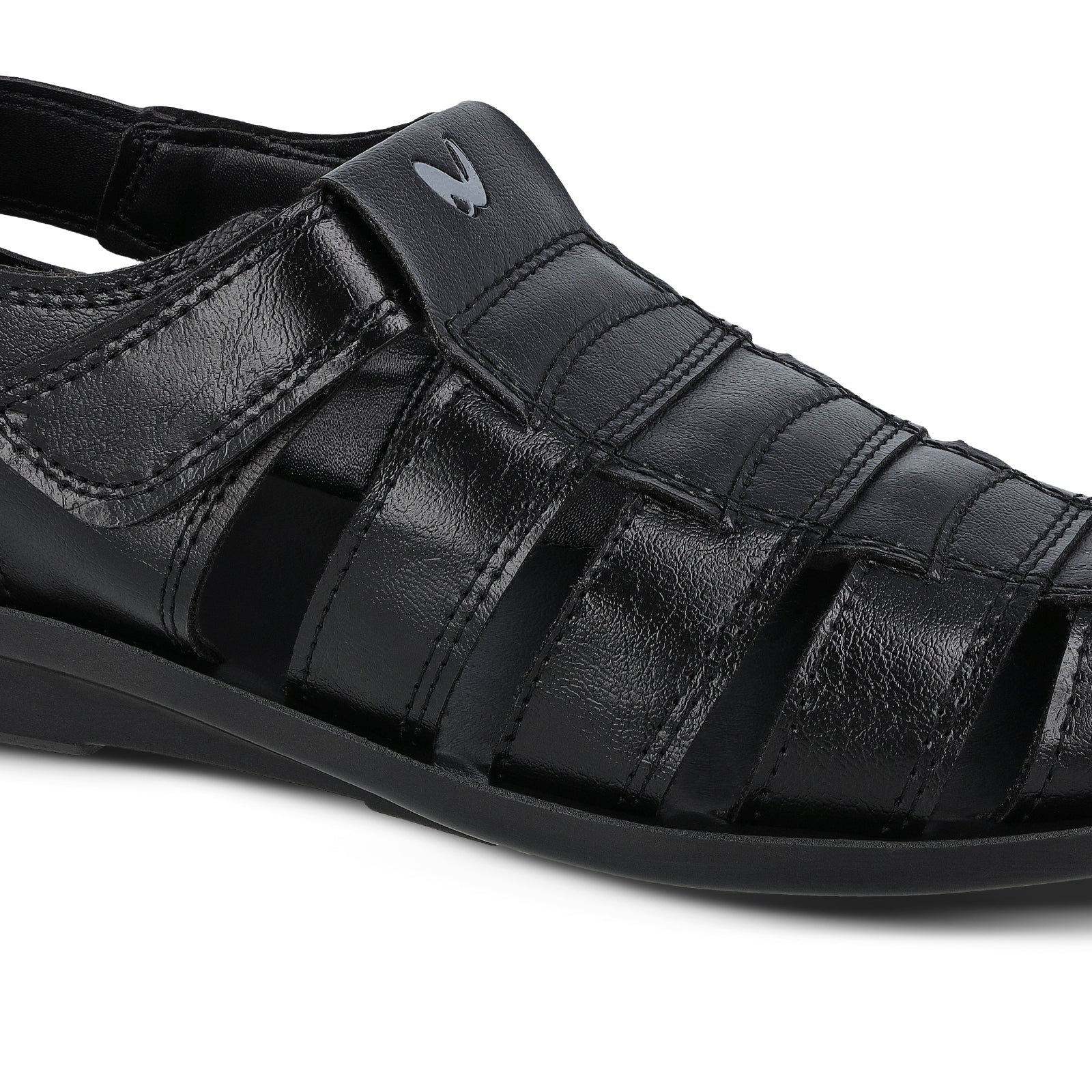 Men's Fisherman Sandals - 13505 Black - Image 4
