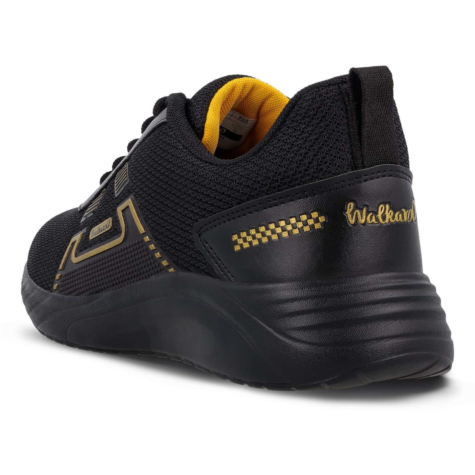 Men's Lace-up walking Shoes - WS3065 Black Gold - Image 5