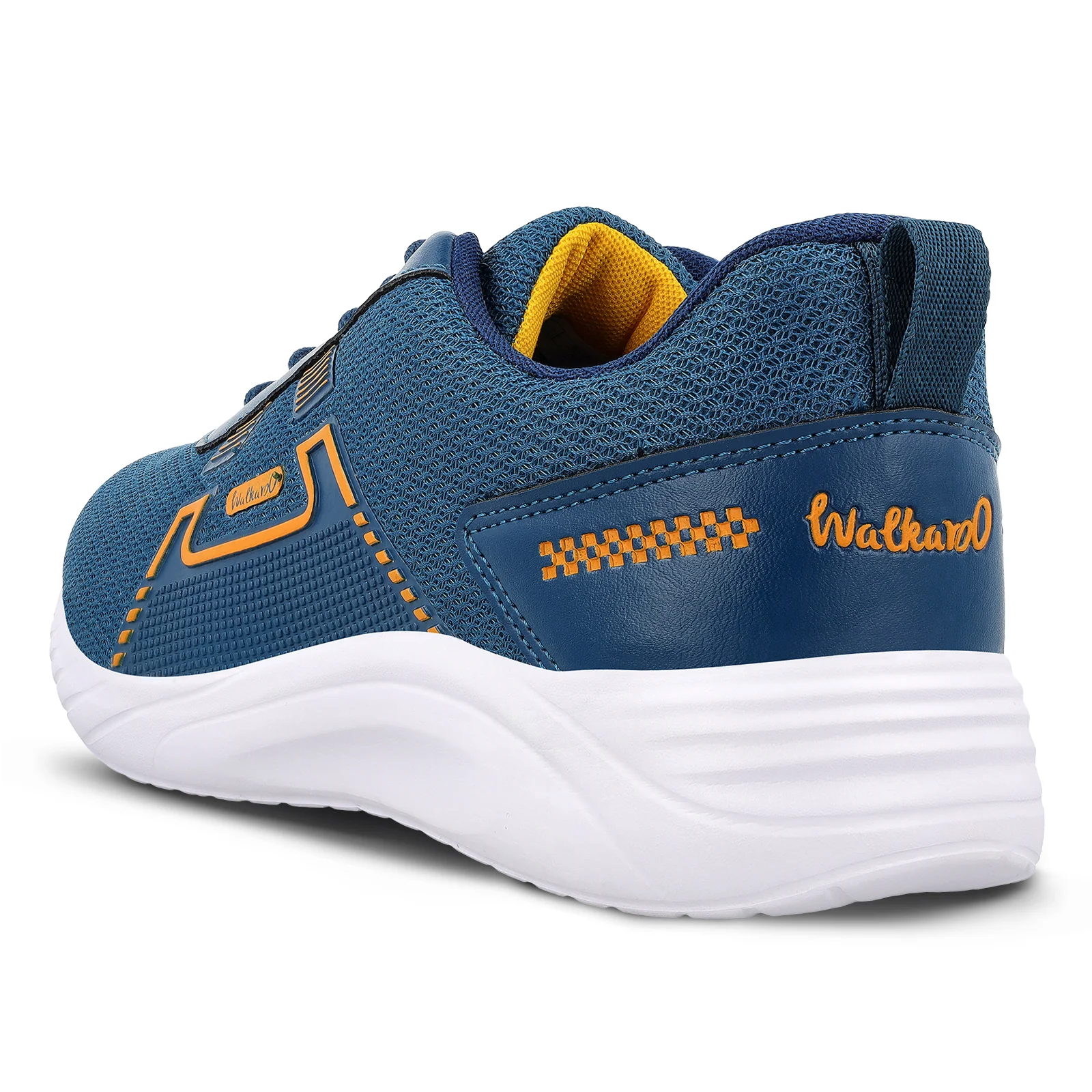 Men's Lace-up walking Shoes - WS3065 Teal Yellow - Image 5