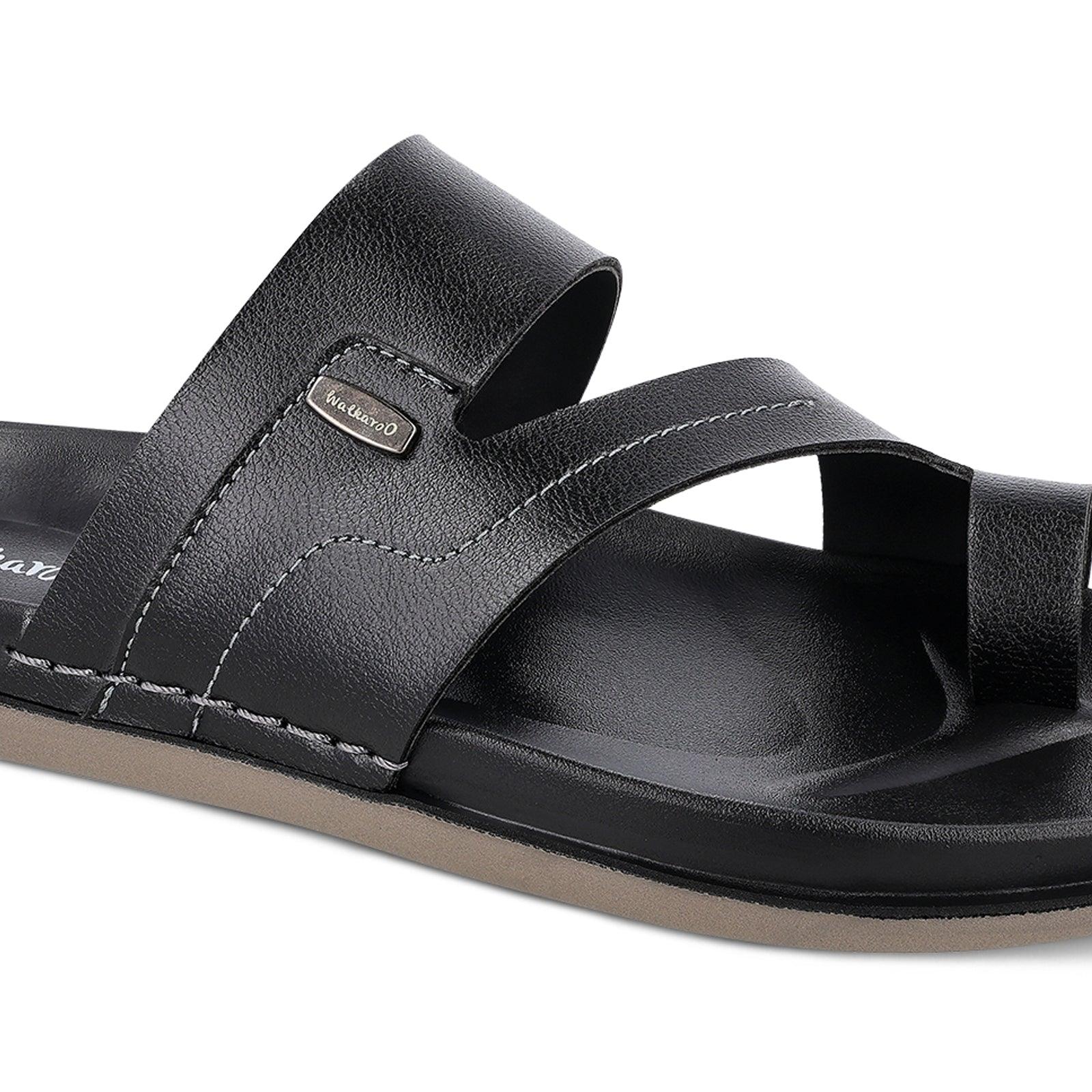 Men's Daily Wear Comfort Sandals - WE1335 Black - Image 5