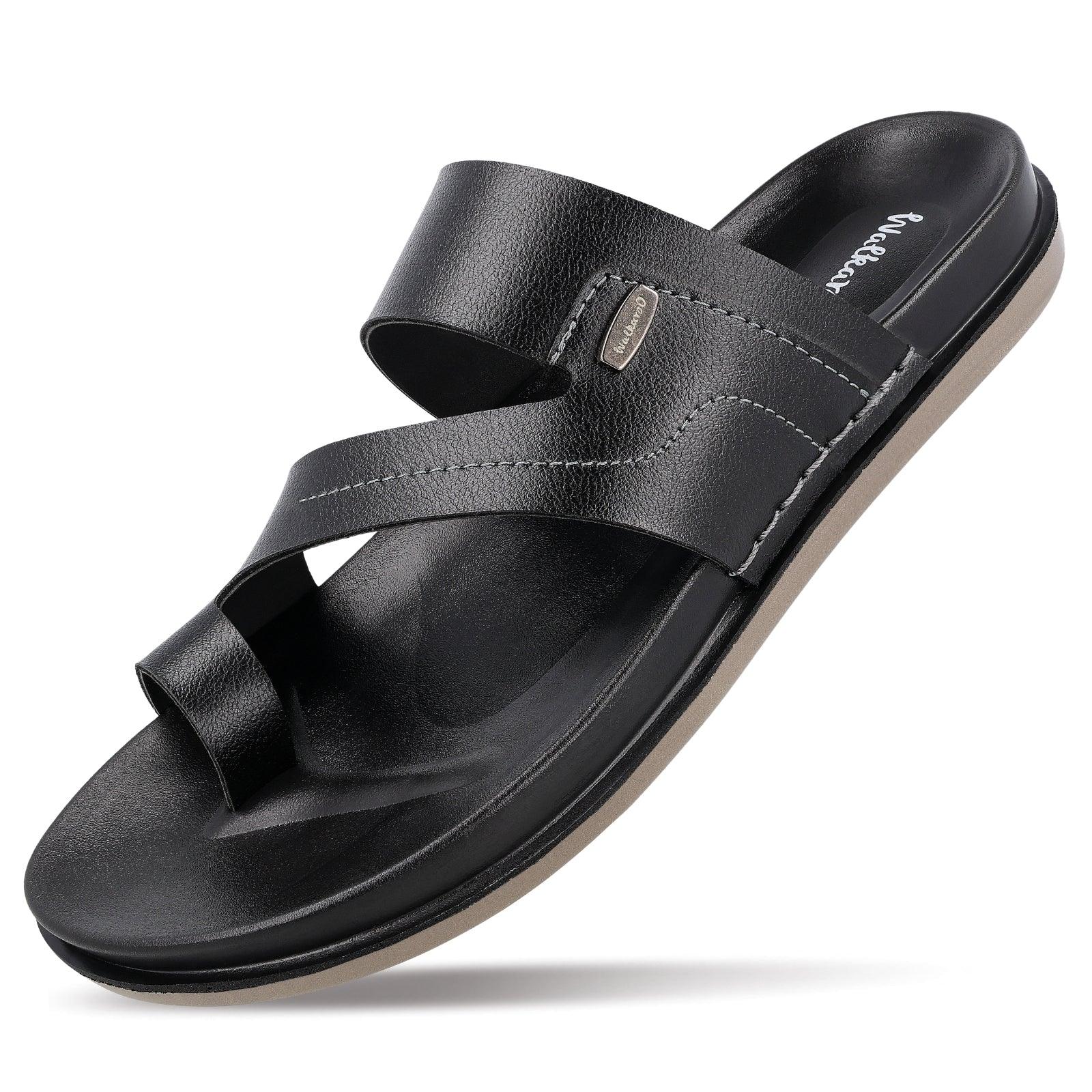 Men's Daily Wear Comfort Sandals - WE1335 Black - Image 6