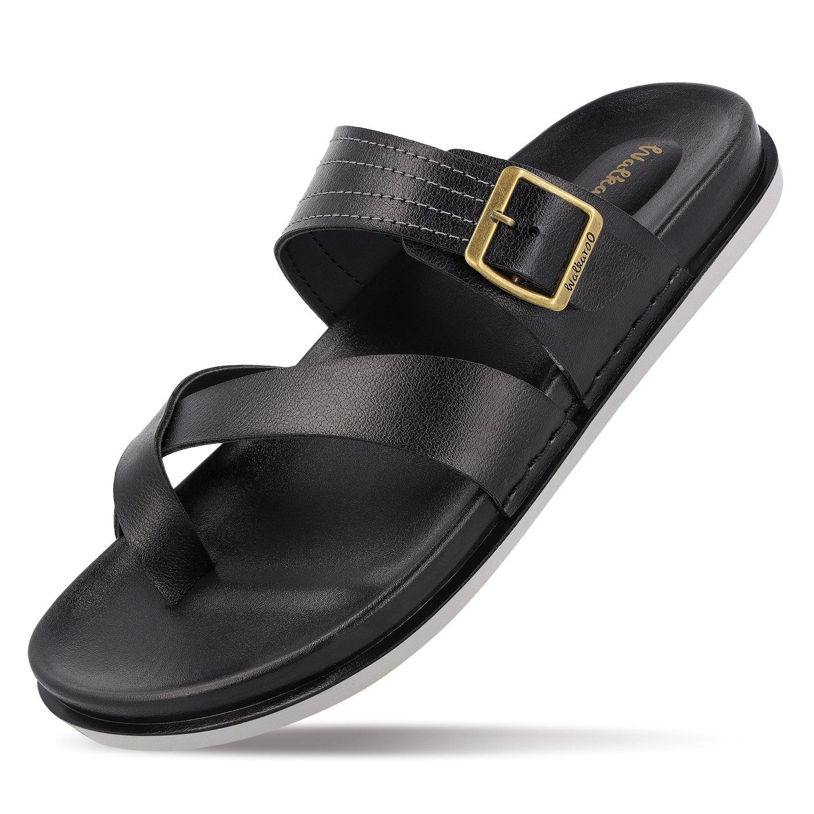Men's Daily Wear Comfort Sandals - WE1353 Black - Image 6