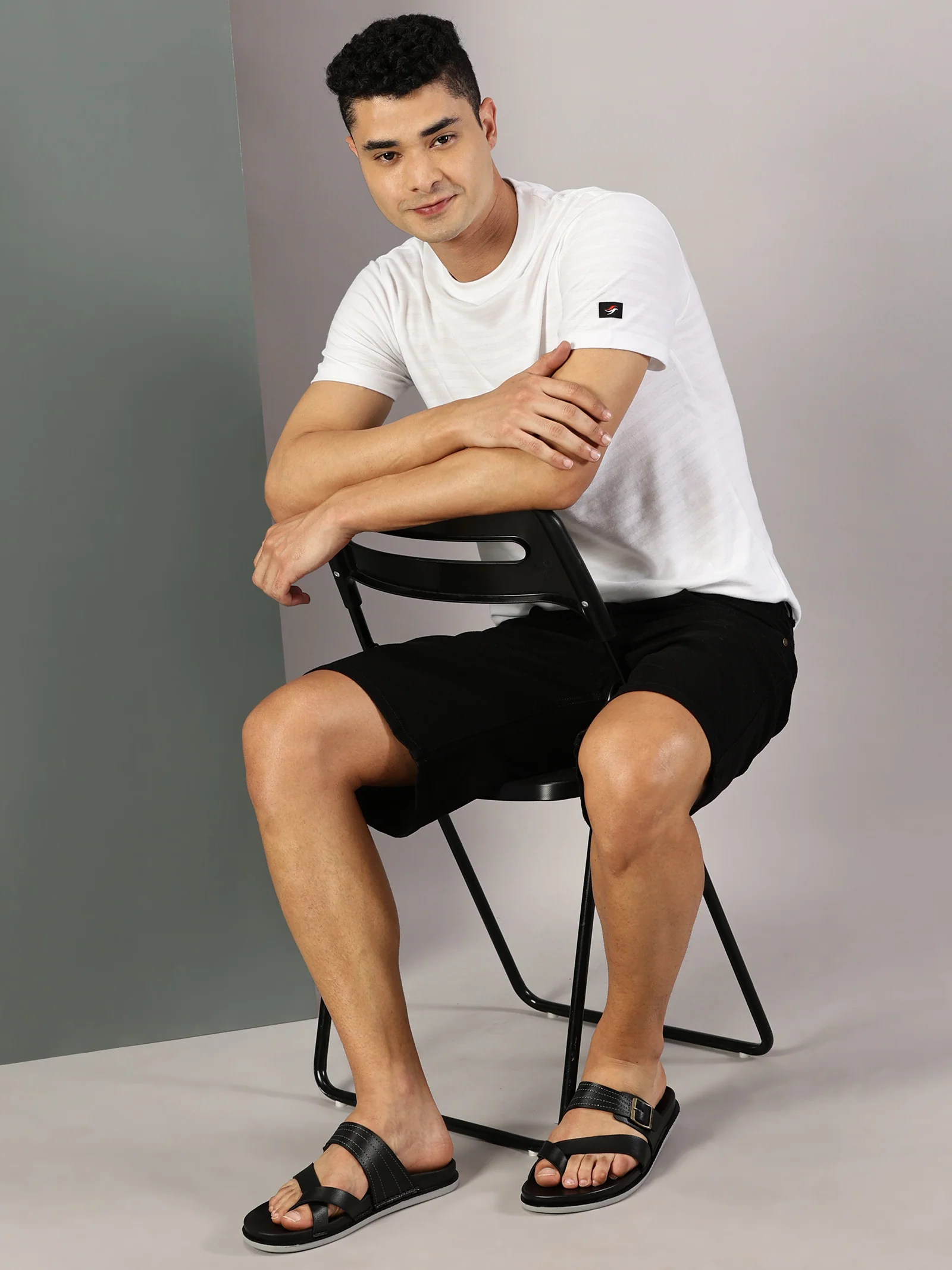 Men's Daily Wear Comfort Sandals - WE1353 Black - Image 7