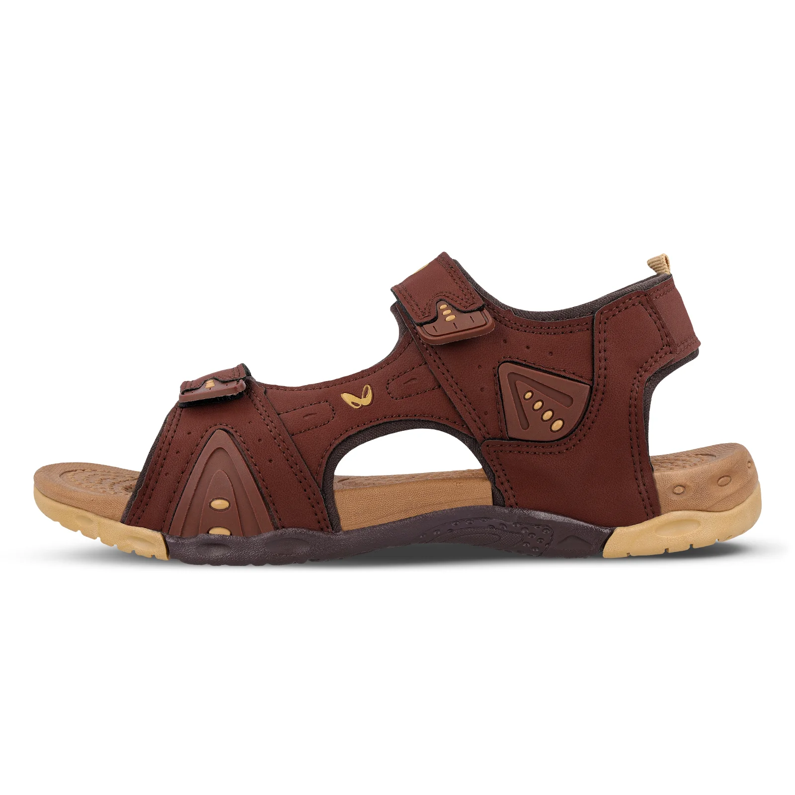 Walkaroo Men Sandals  - WC4381 Tan - Image 3
