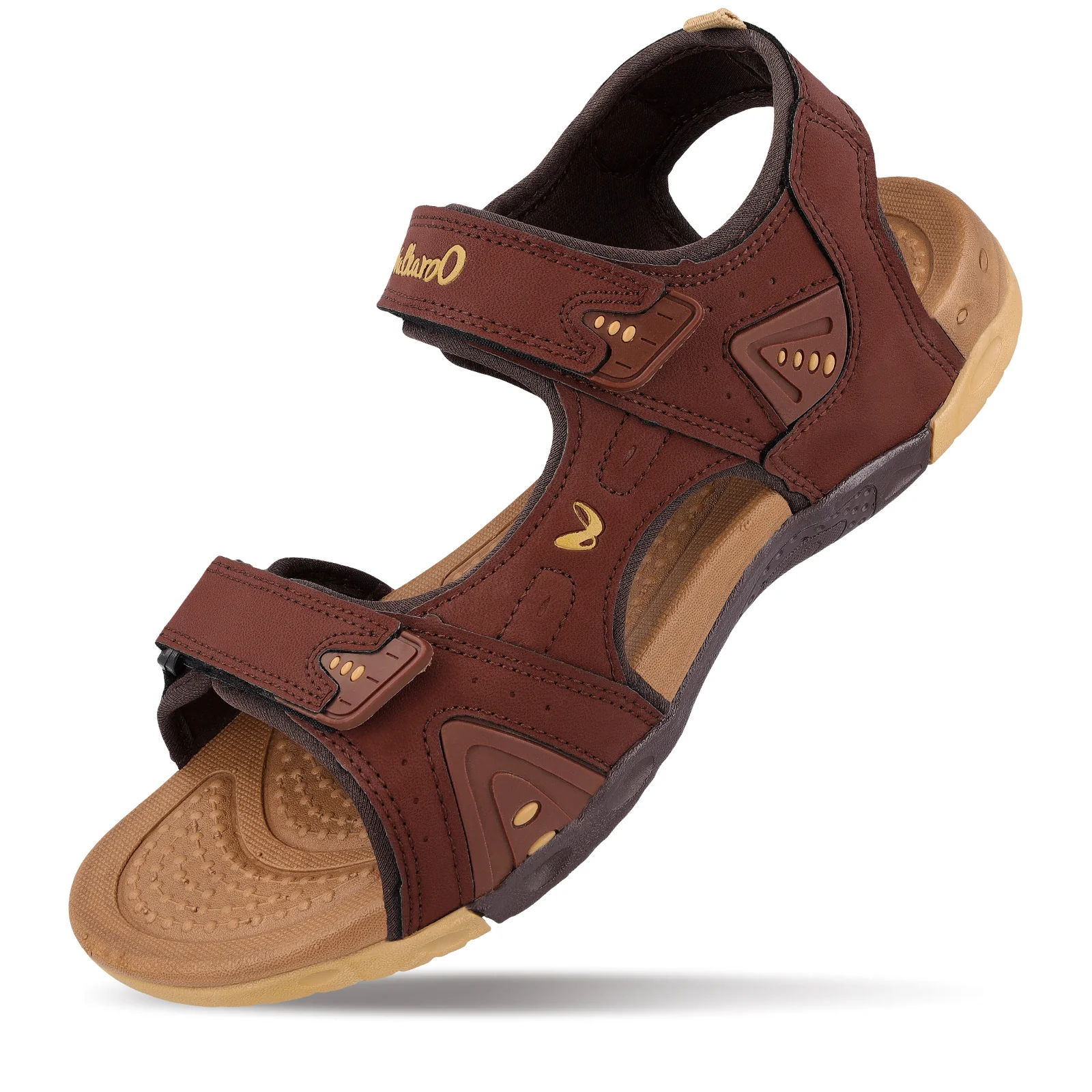 Walkaroo Men Sandals  - WC4381 Tan - Image 5
