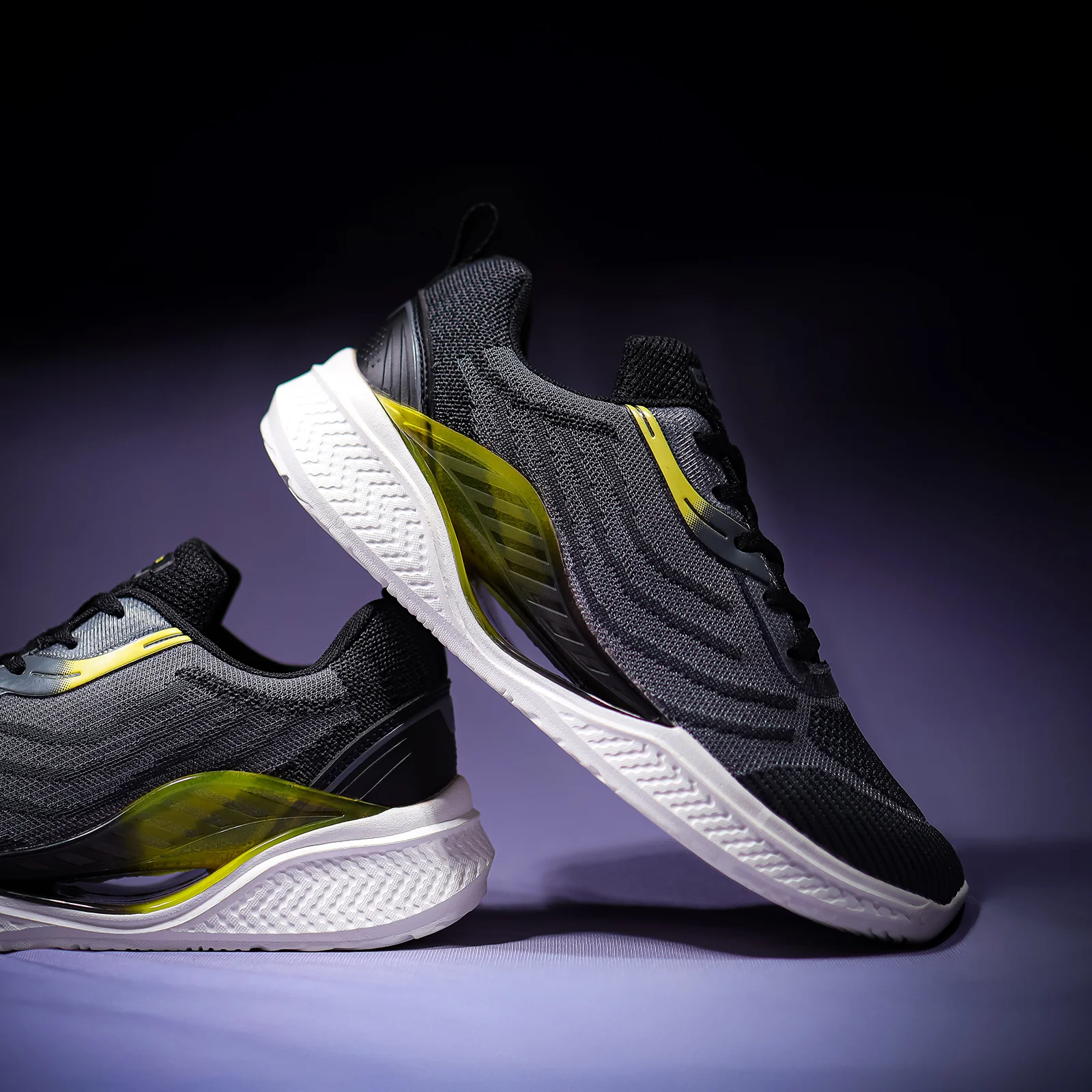 Men's Lace-up Sports Shoes - WS9132 Black - Image 3