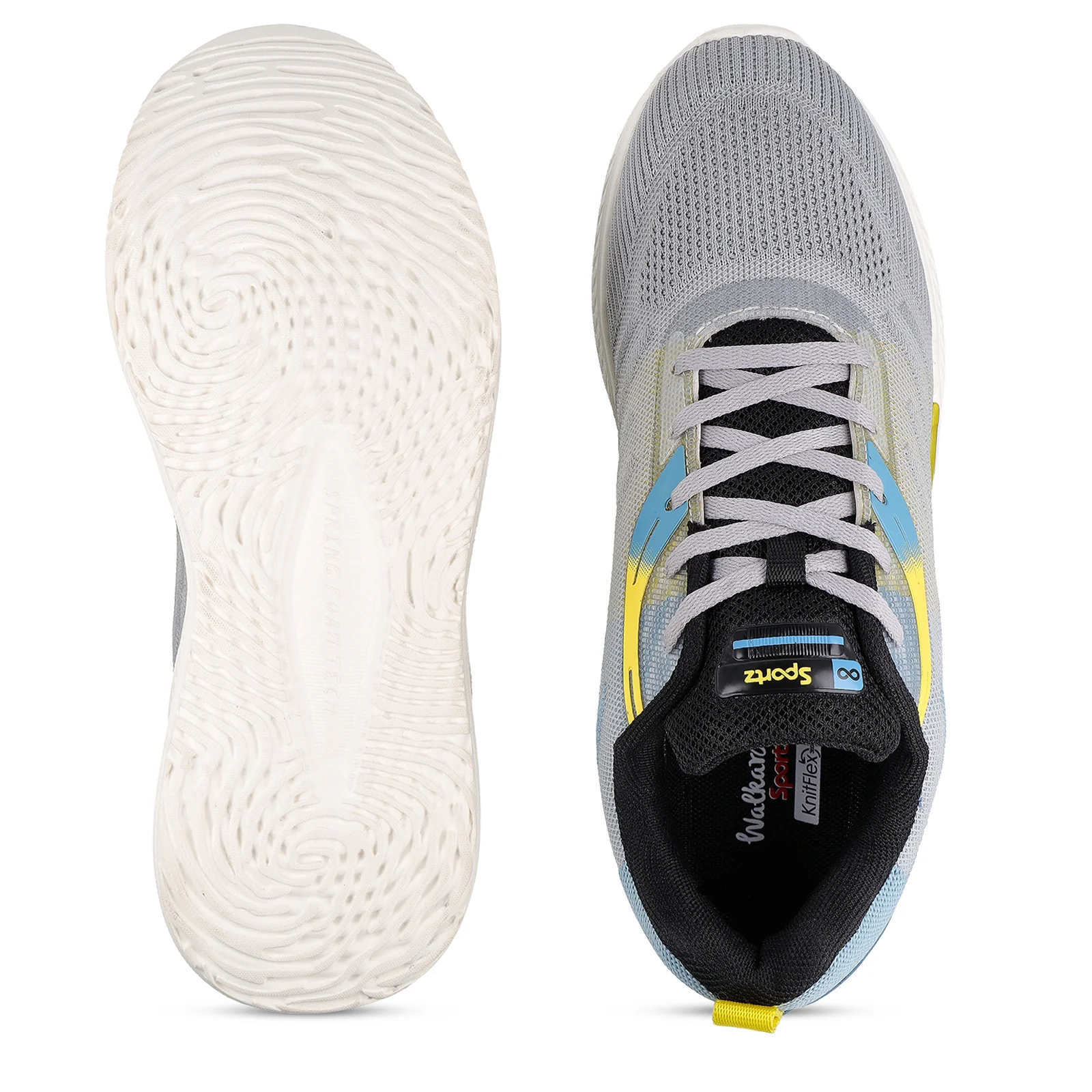 Men's Lace-up Sports Shoes - WS9132 Light Grey - Image 2