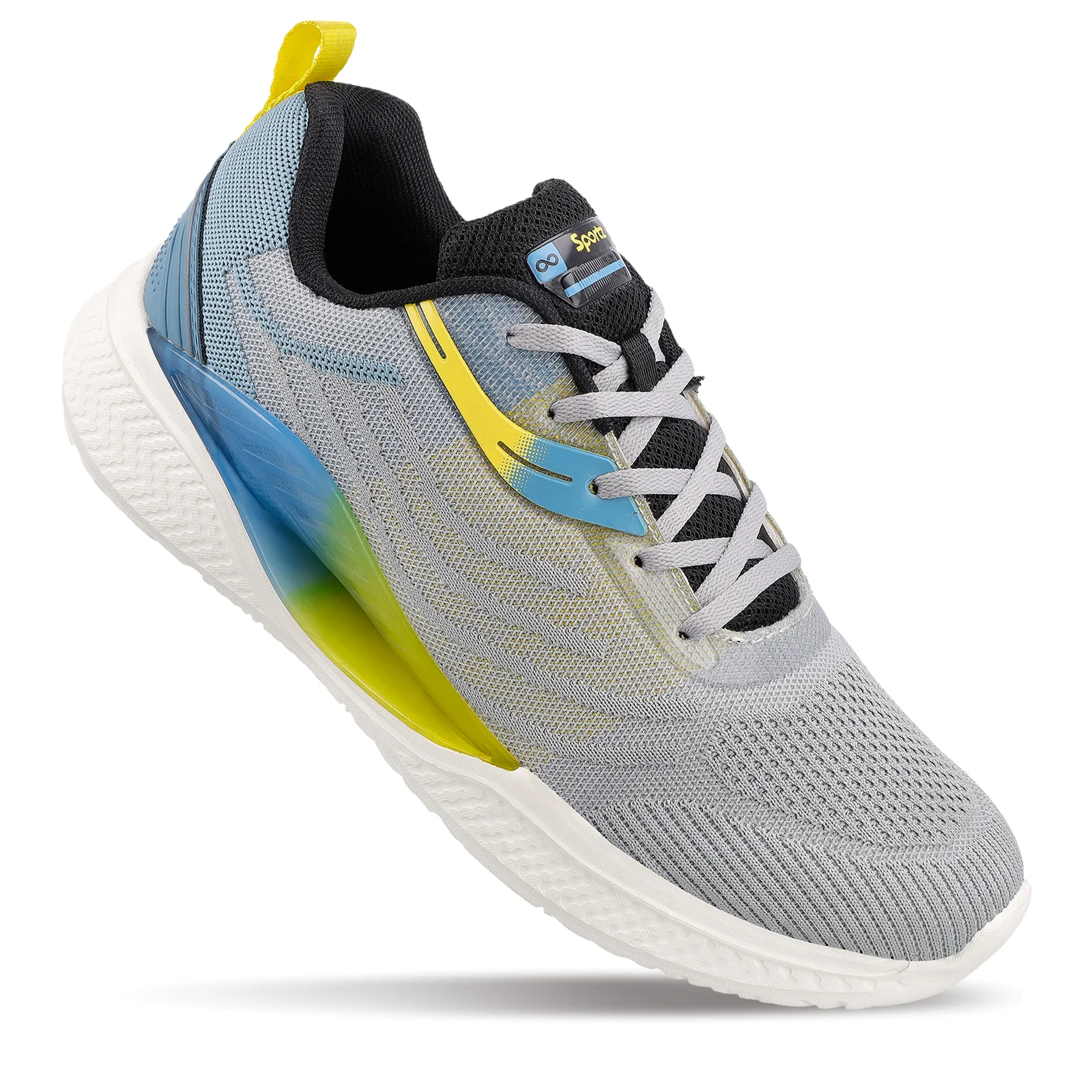 Men's Lace-up Sports Shoes - WS9132 Light Grey - Image 3