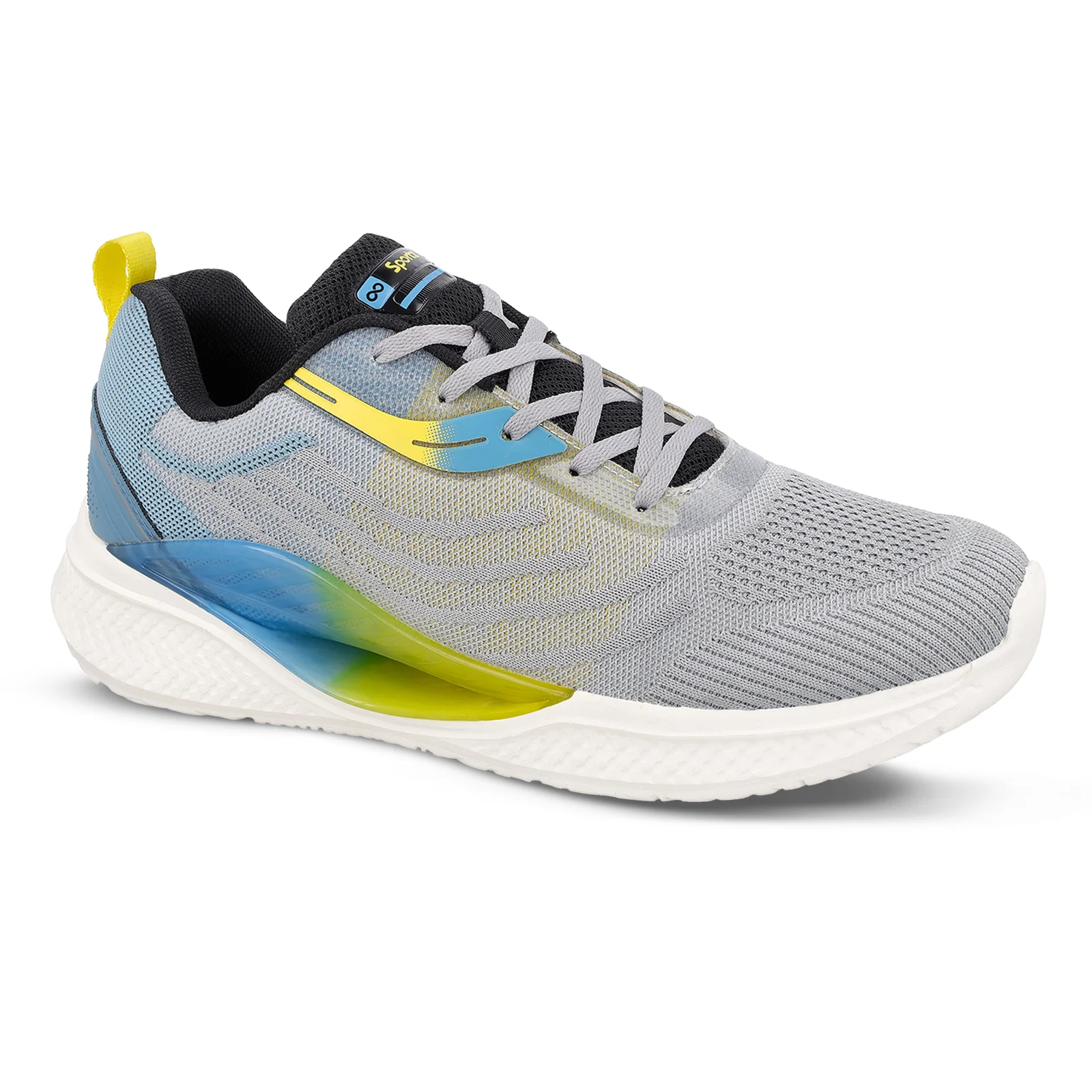 Men's Lace-up Sports Shoes - WS9132 Light Grey - Image 4