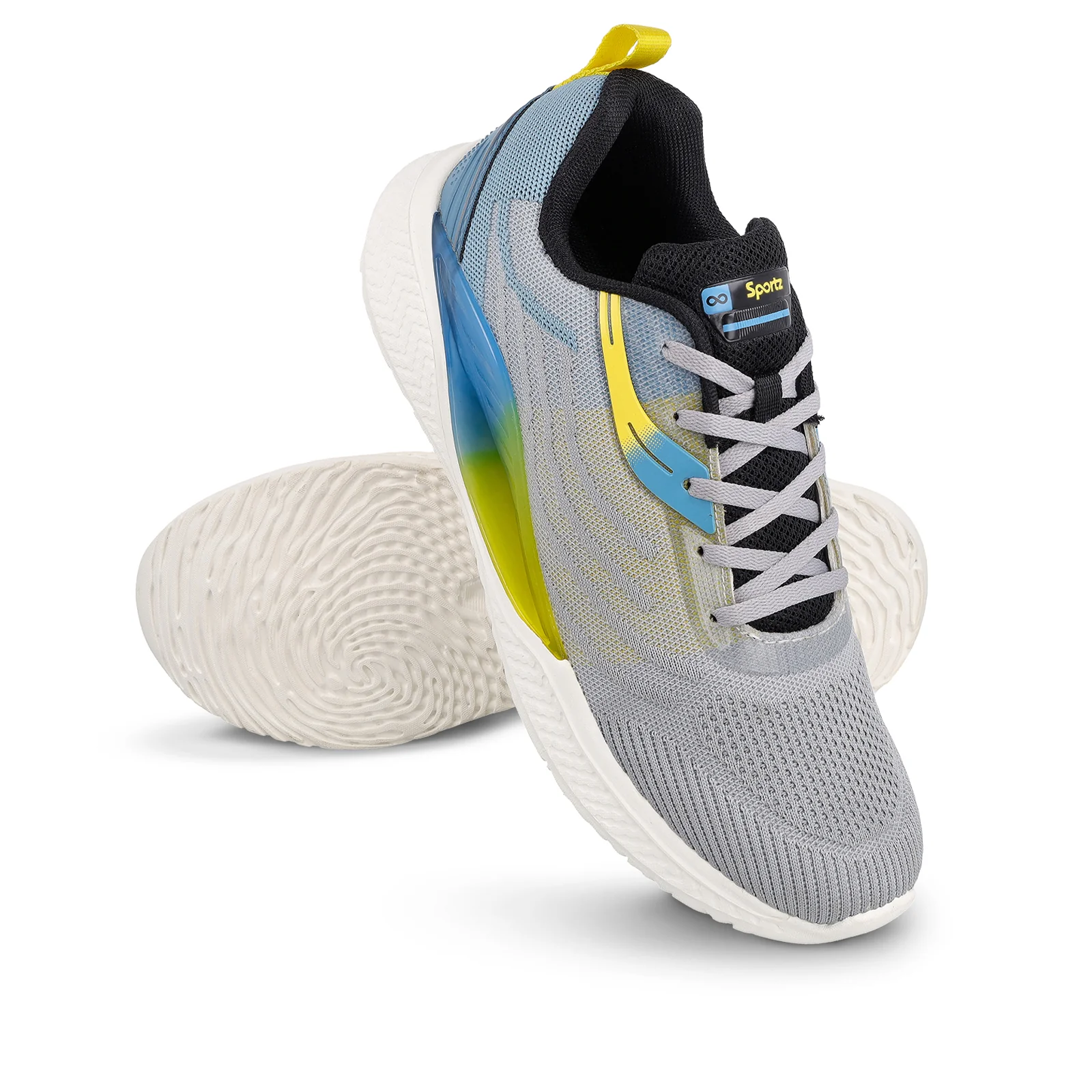 Men's Lace-up Sports Shoes - WS9132 Light Grey - Image 8