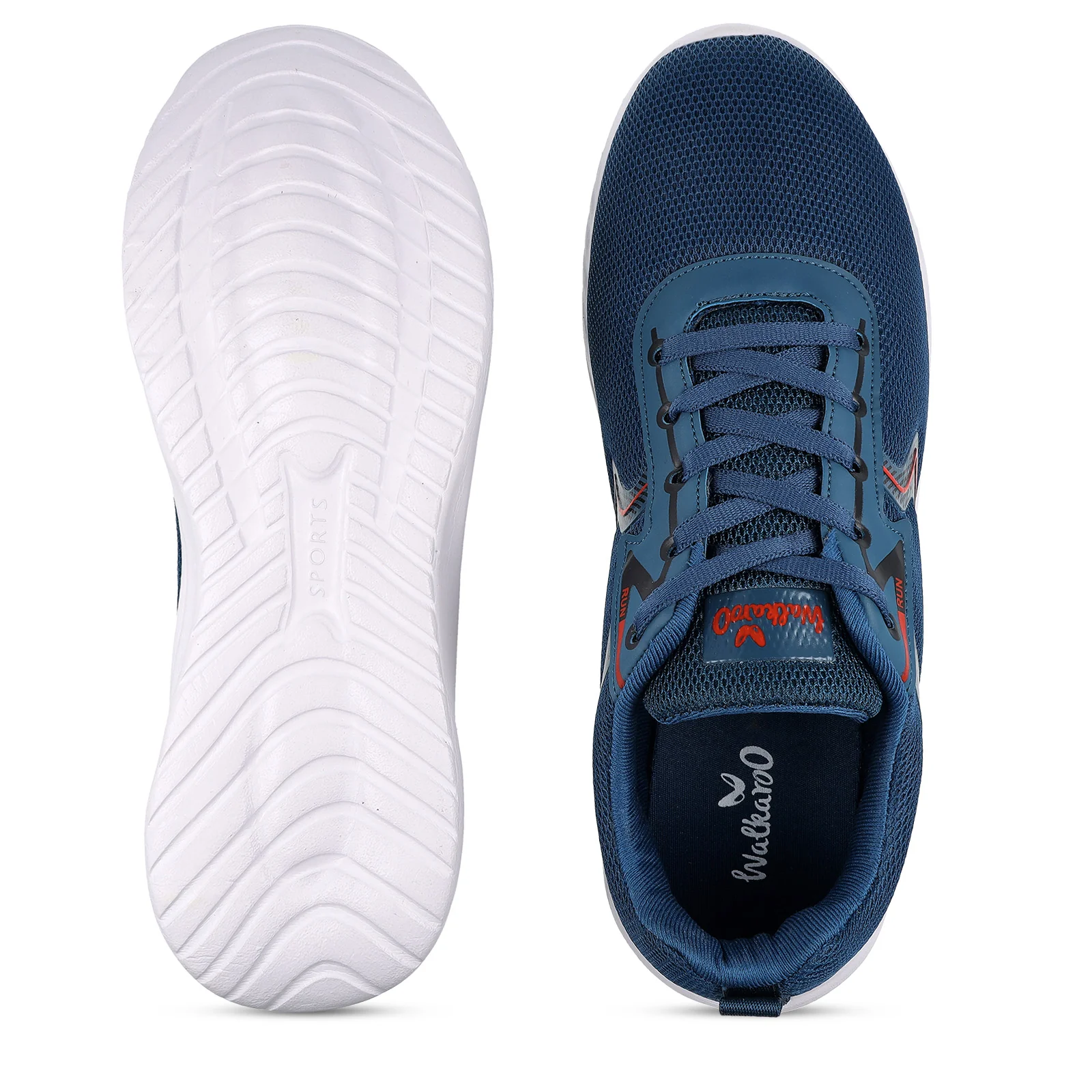 Men's Lace-up Walking Shoes - WS3064 Teal - Image 2
