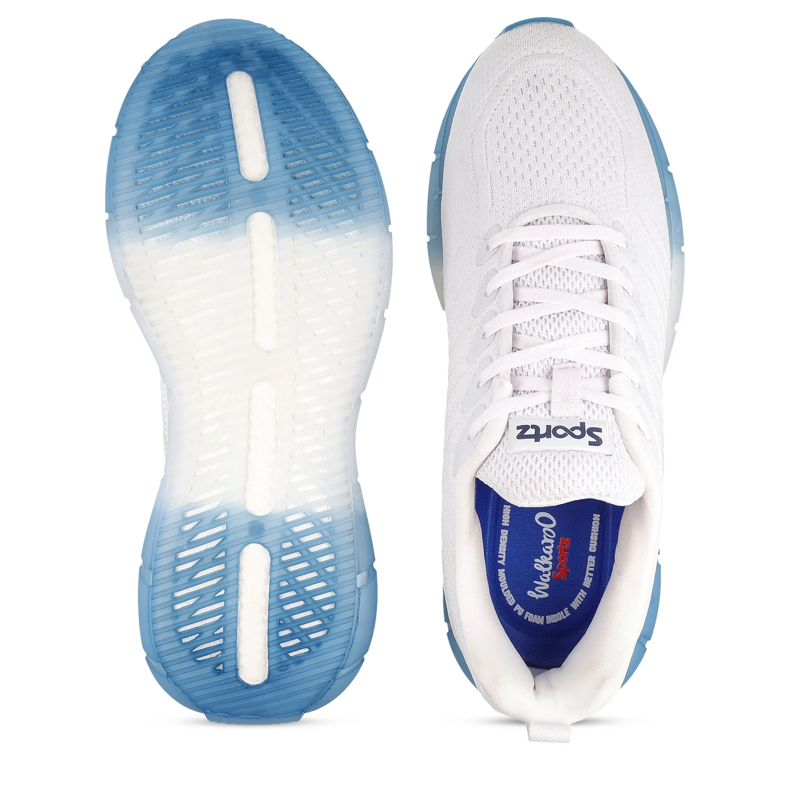 Men's Lace-up Walking Shoes - WS9101 White - Image 2
