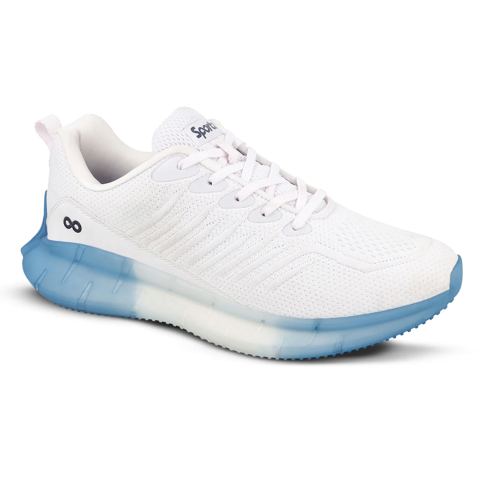 Men's Lace-up Walking Shoes - WS9101 White - Image 4