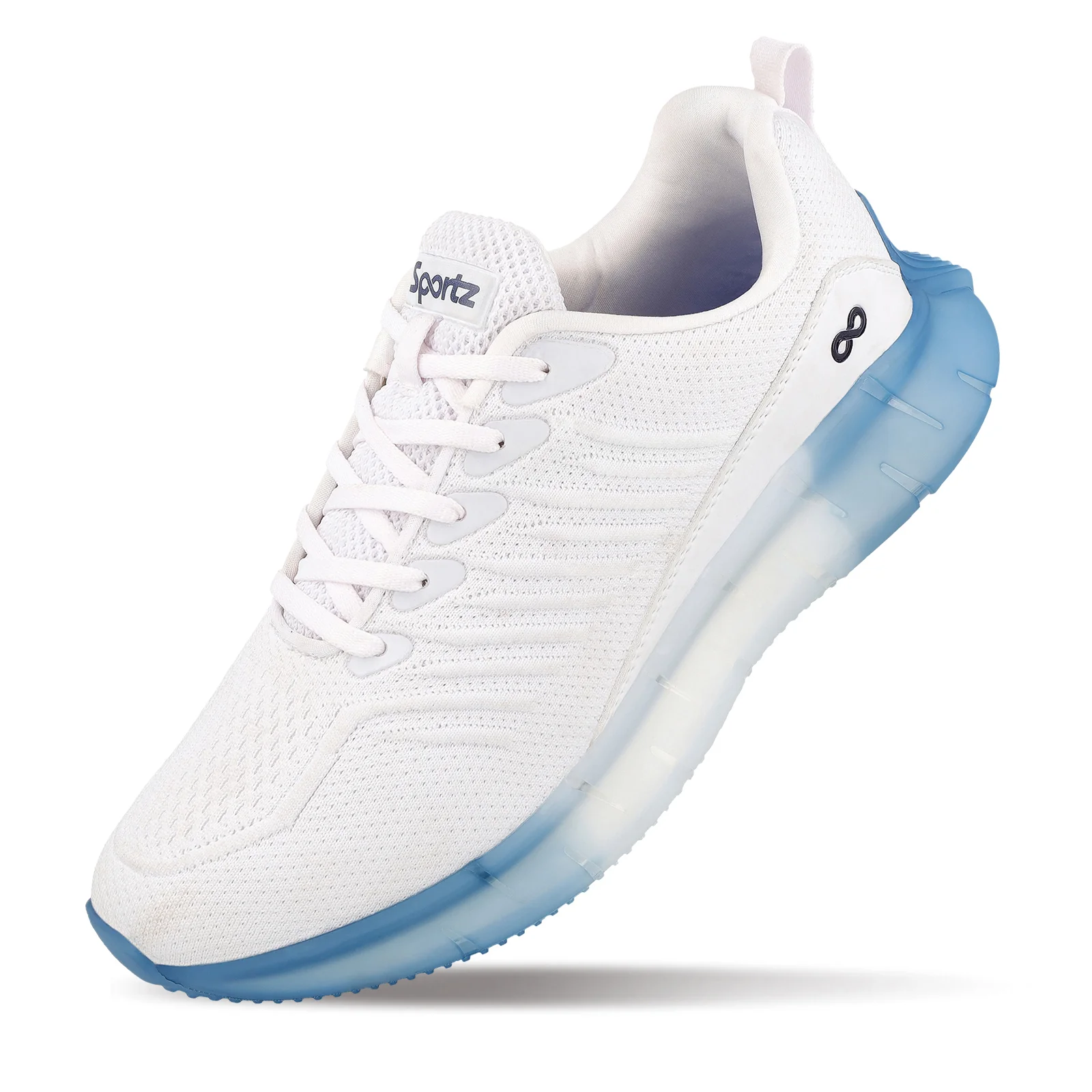 Men's Lace-up Walking Shoes - WS9101 White - Image 7
