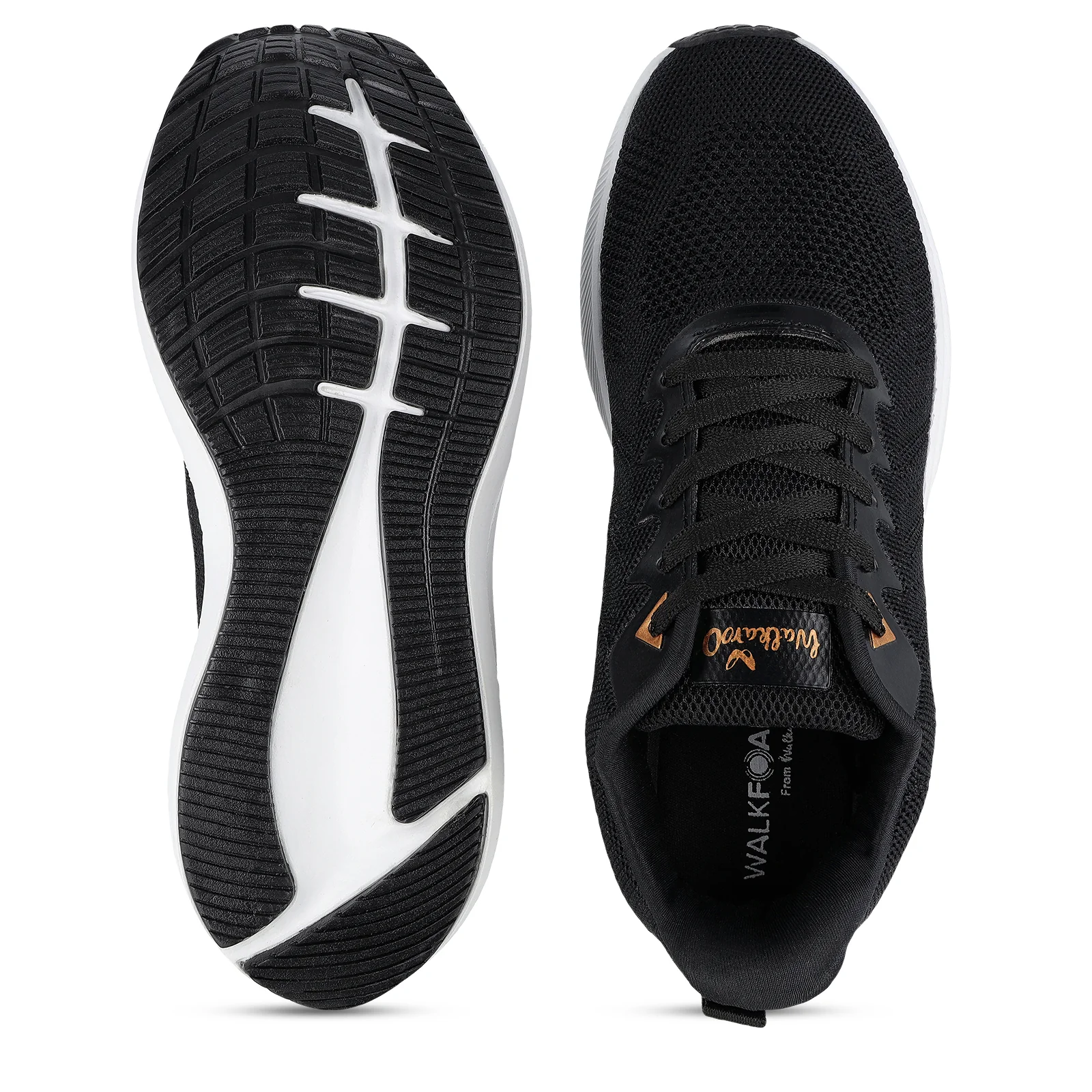 Men's Lace-up Sports Shoes - WS9104 Black - Image 2