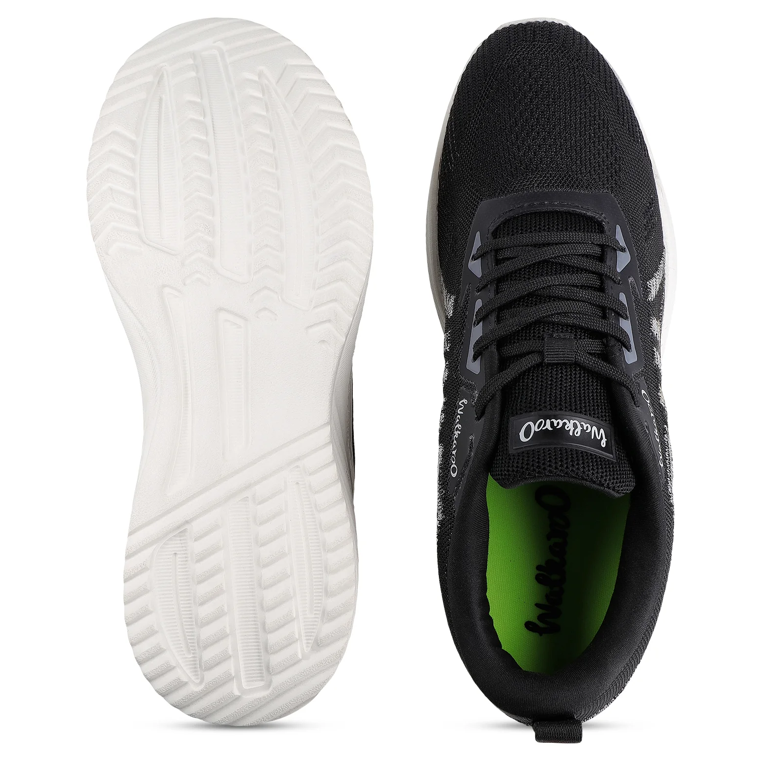 Men's Lace-up Walking Shoes - WS9105 Black - Image 2