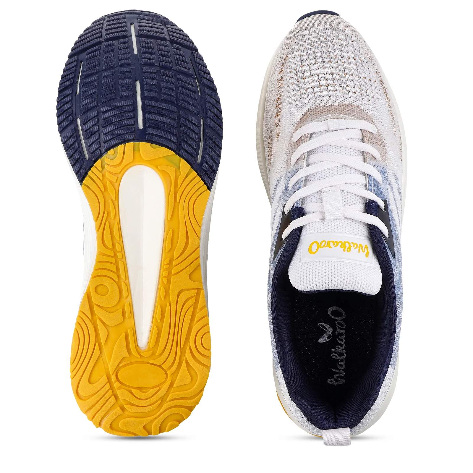 Men's Lace-up Sports Shoes - WS9109 Beige Blue - Image 2
