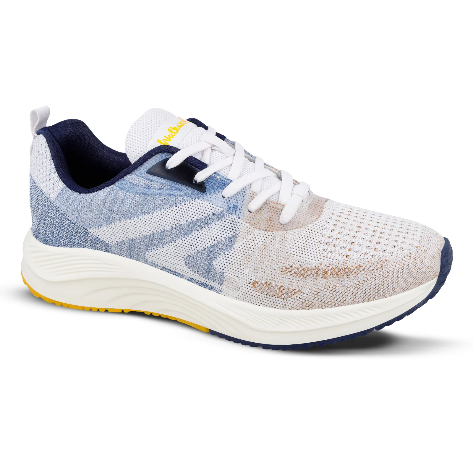 Men's Lace-up Sports Shoes - WS9109 Beige Blue - Image 4
