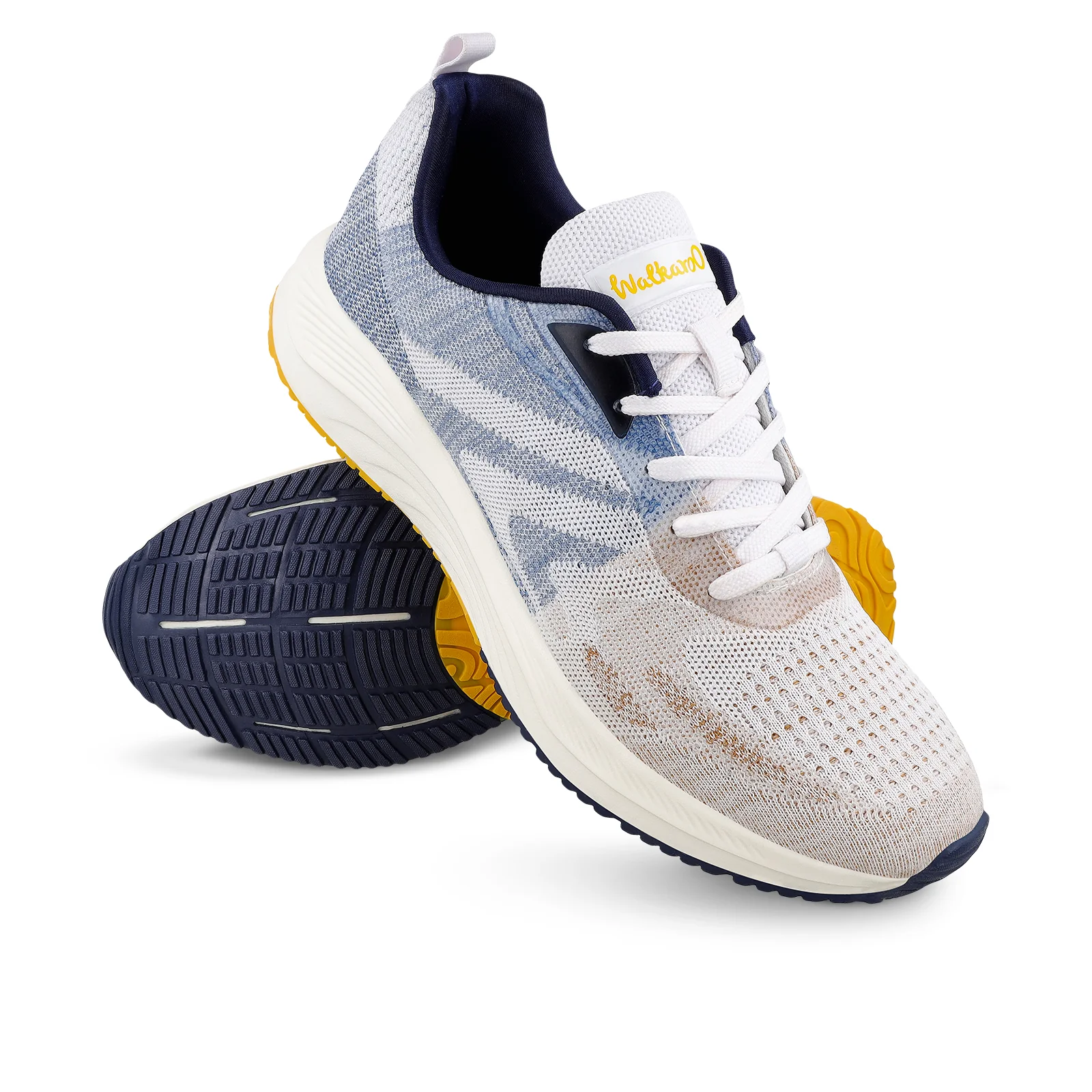 Men's Lace-up Sports Shoes - WS9109 Beige Blue - Image 8