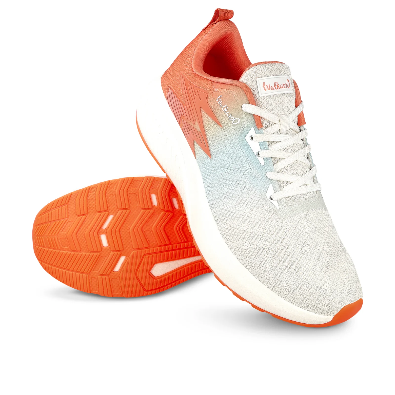 Men's Lace-up Sports Shoes - WS9111 Orange Seablue - Image 8