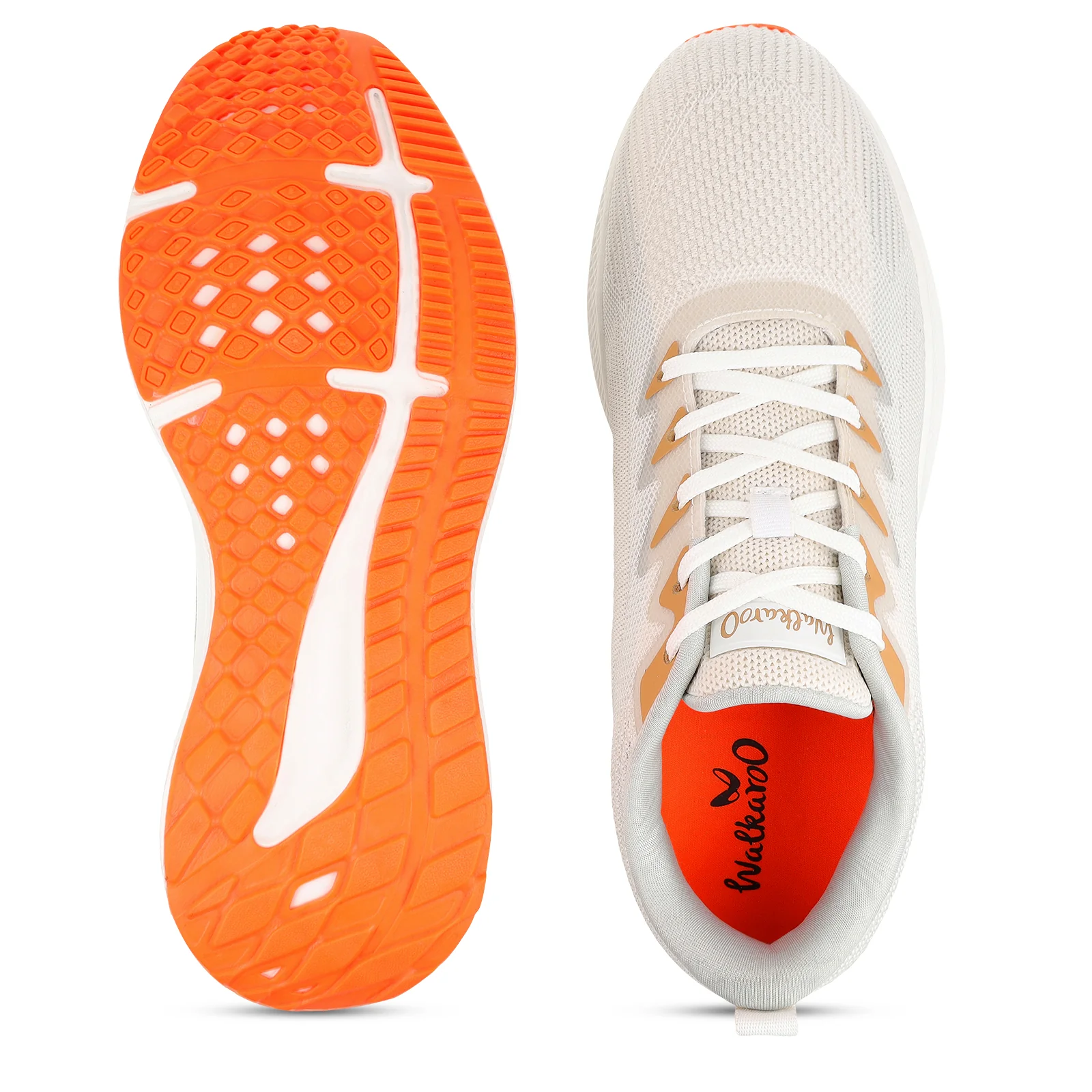 Men's Lace-up Sports Shoes - WS9114 White Beige - Image 2