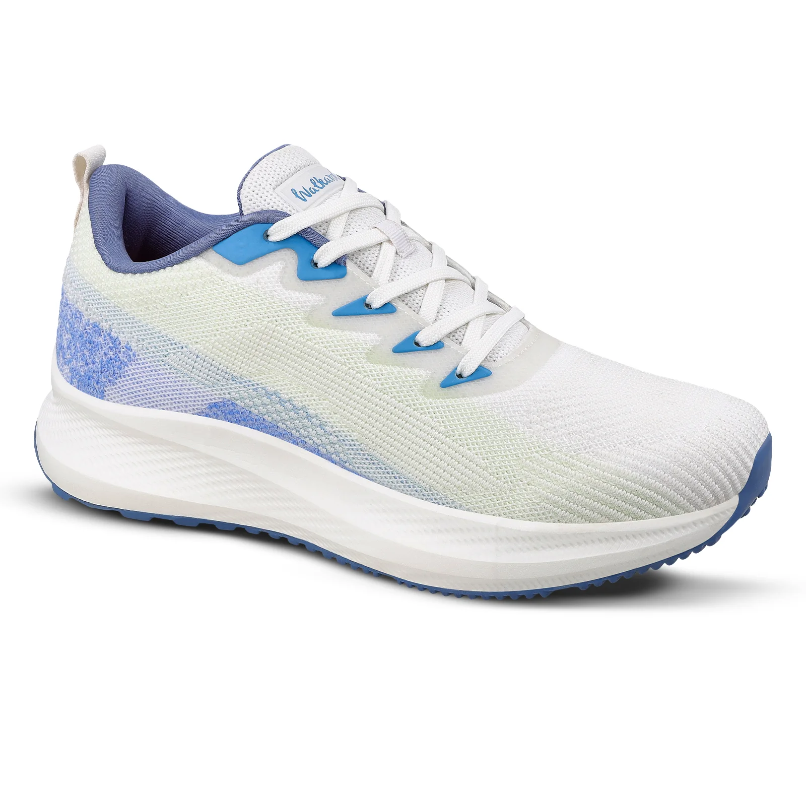 Men's Lace-up Sports Shoes - WS9114 White Blue - Image 3