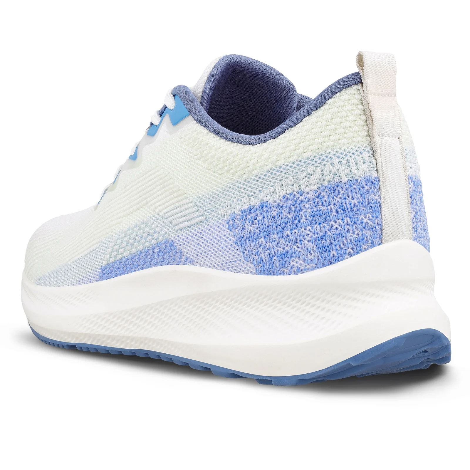 Men's Lace-up Sports Shoes - WS9114 White Blue - Image 6
